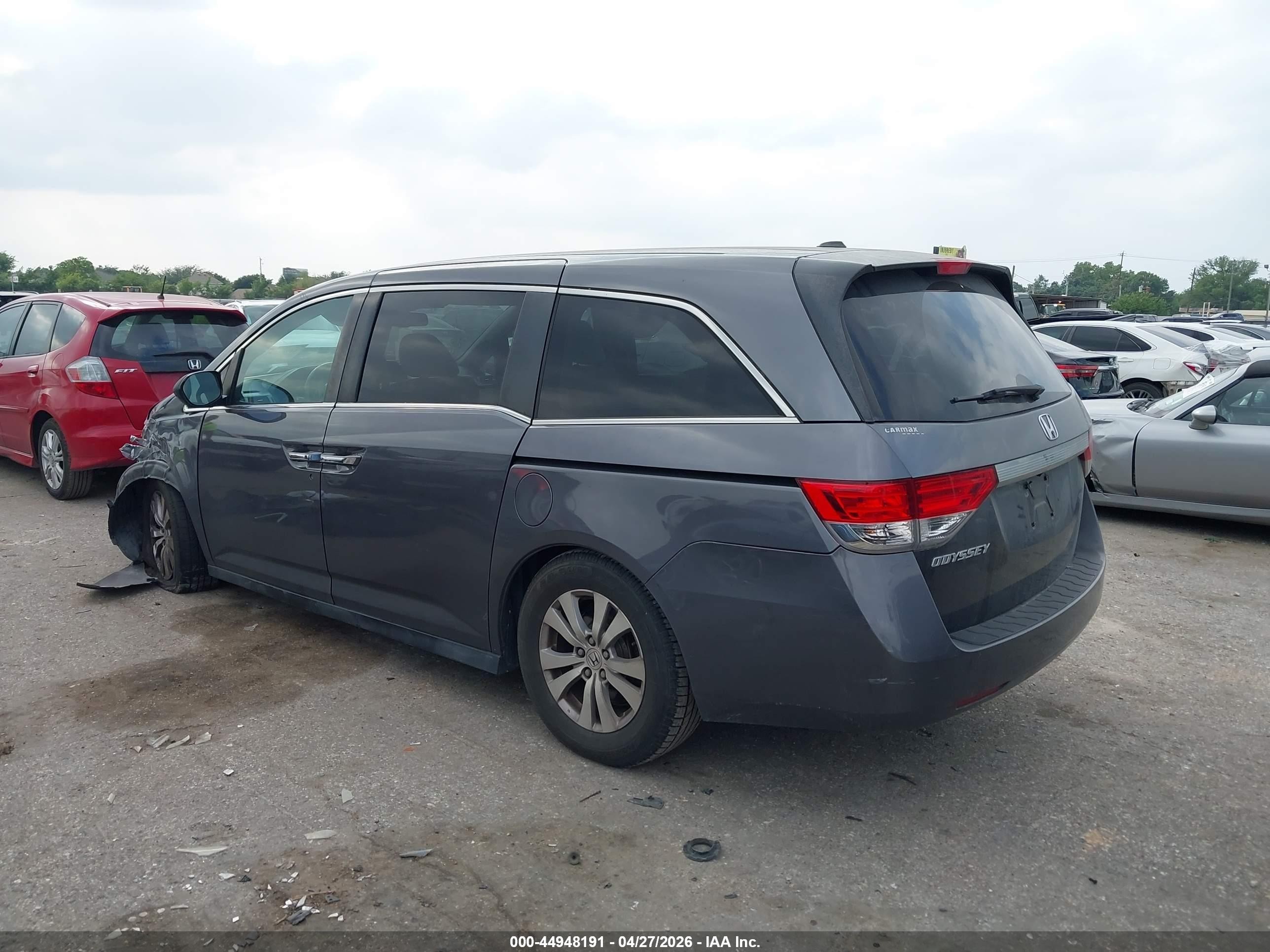 2015 Honda Odyssey Ex-l Gray vin: 5FNRL5H65FB089949