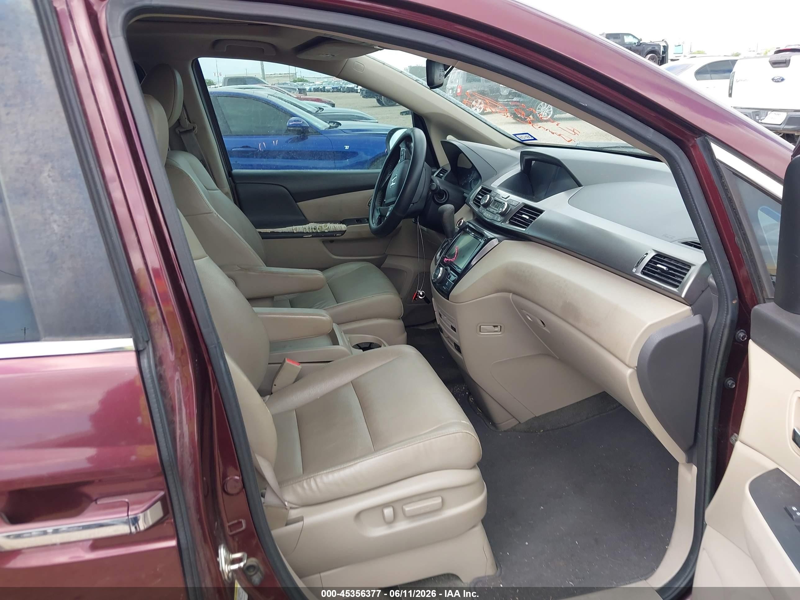 2015 Honda Odyssey Ex-l Champagne vin: 5FNRL5H65FB097436
