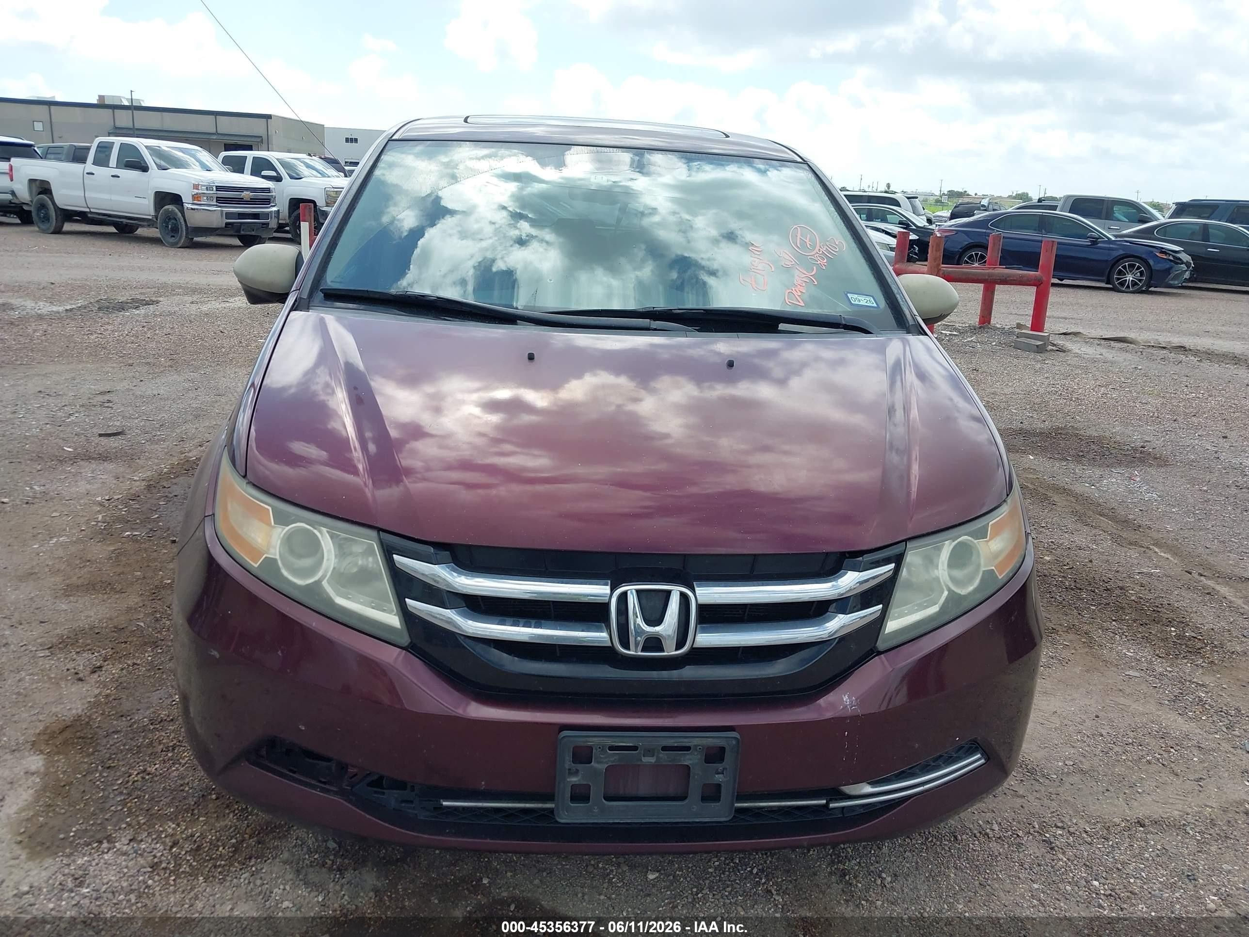 2015 Honda Odyssey Ex-l Champagne vin: 5FNRL5H65FB097436