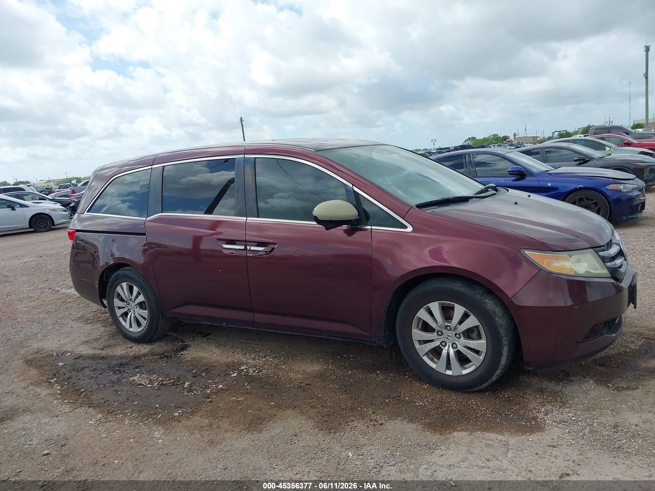 2015 Honda Odyssey Ex-l Champagne vin: 5FNRL5H65FB097436