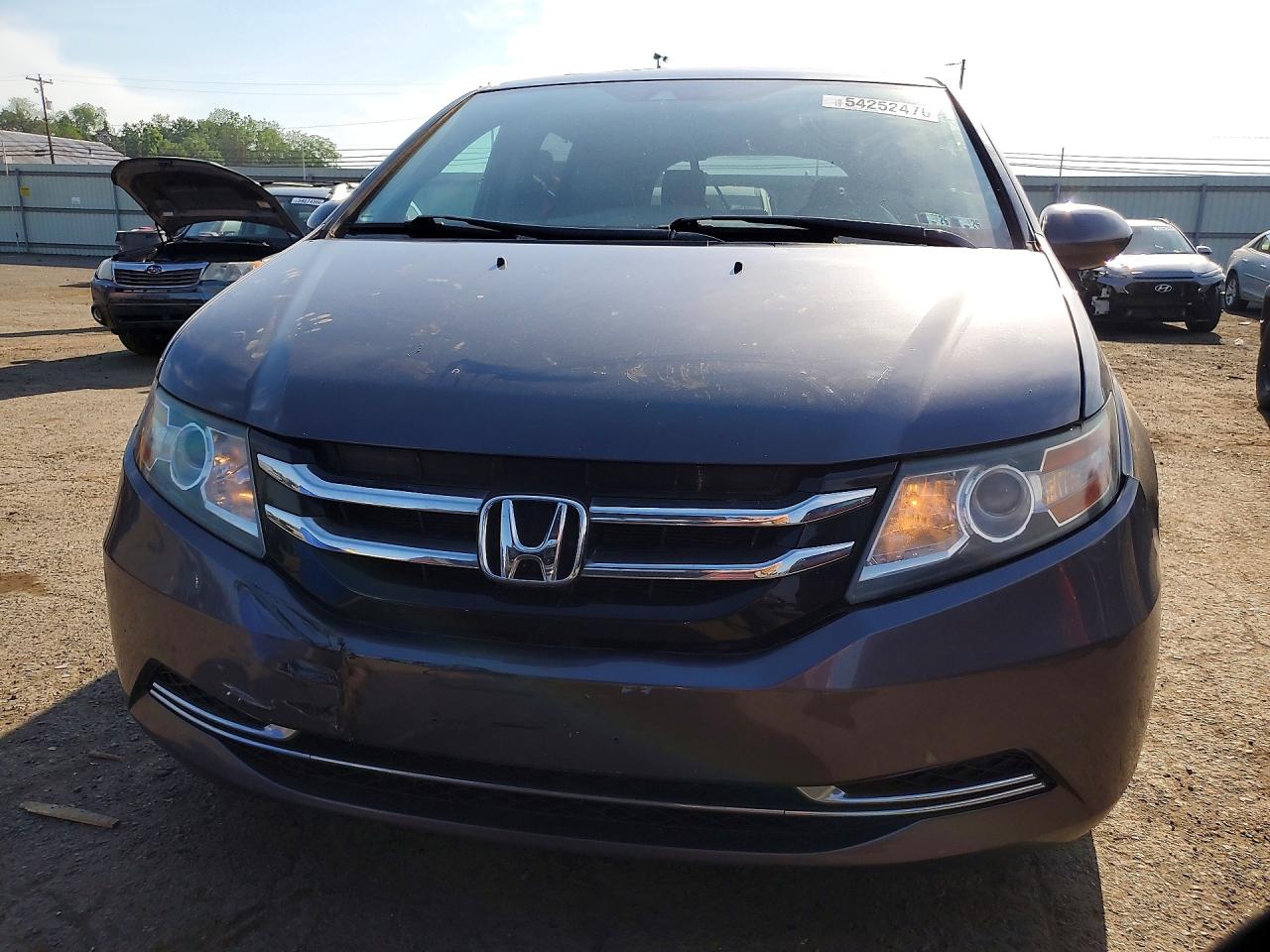 2015 Honda Odyssey Exl Silver vin: 5FNRL5H65FB100240