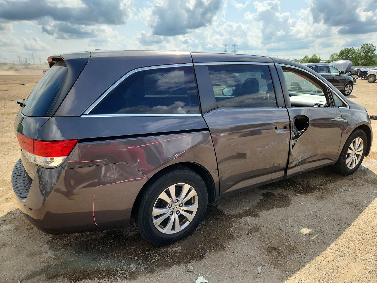 2015 Honda Odyssey Exl Gray vin: 5FNRL5H65FB115322