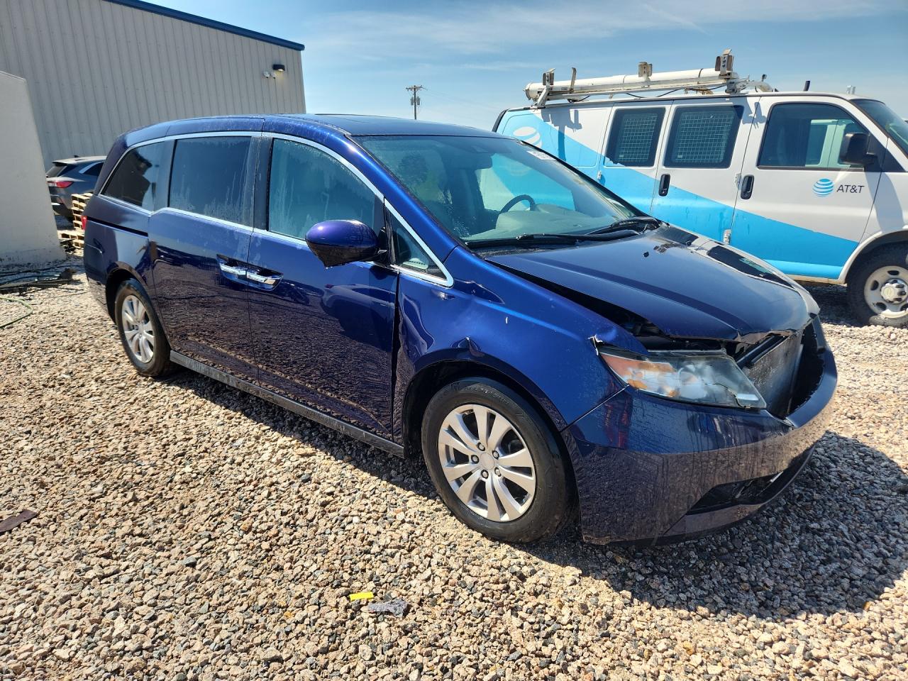 2015 Honda Odyssey Exl Синий vin: 5FNRL5H65FB117362