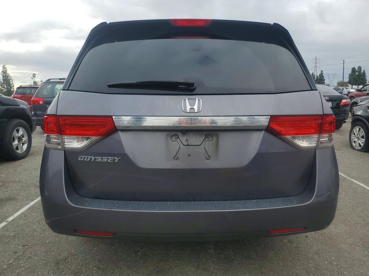 2015 Honda Odyssey Exl Gray vin: 5FNRL5H65FB123940