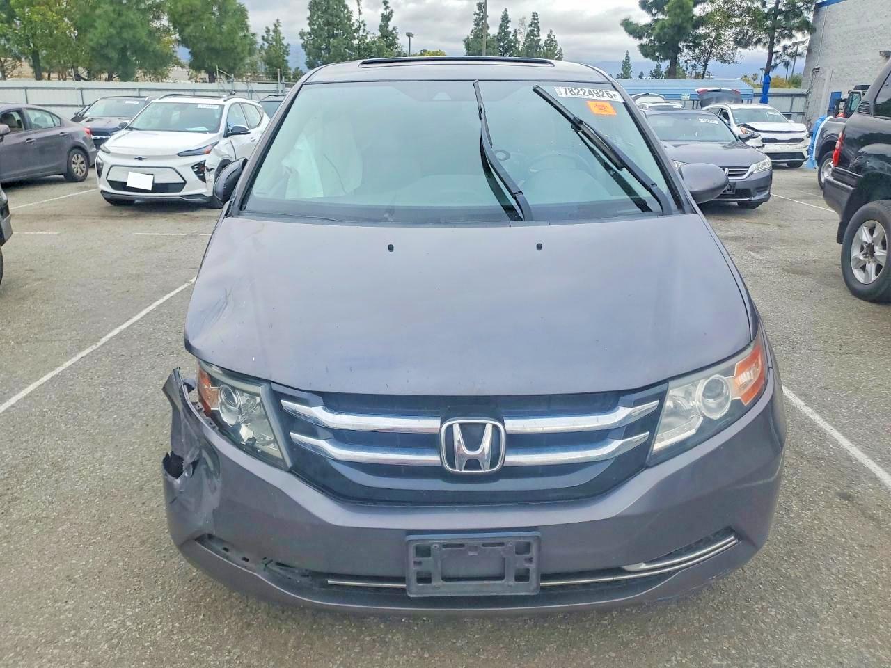 2015 Honda Odyssey Exl Gray vin: 5FNRL5H65FB123940