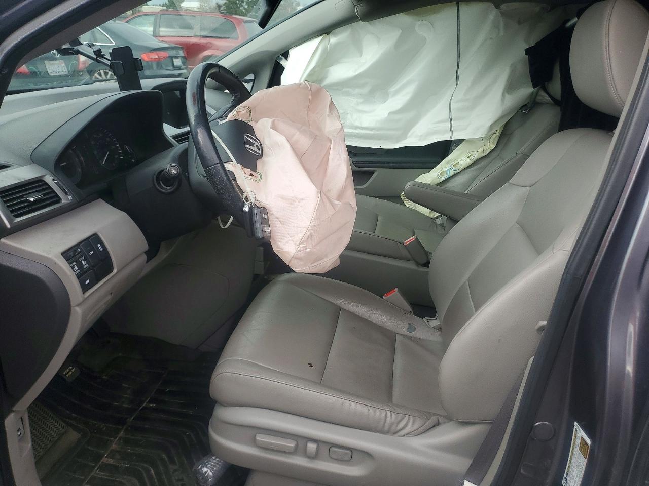 2015 Honda Odyssey Exl Gray vin: 5FNRL5H65FB123940