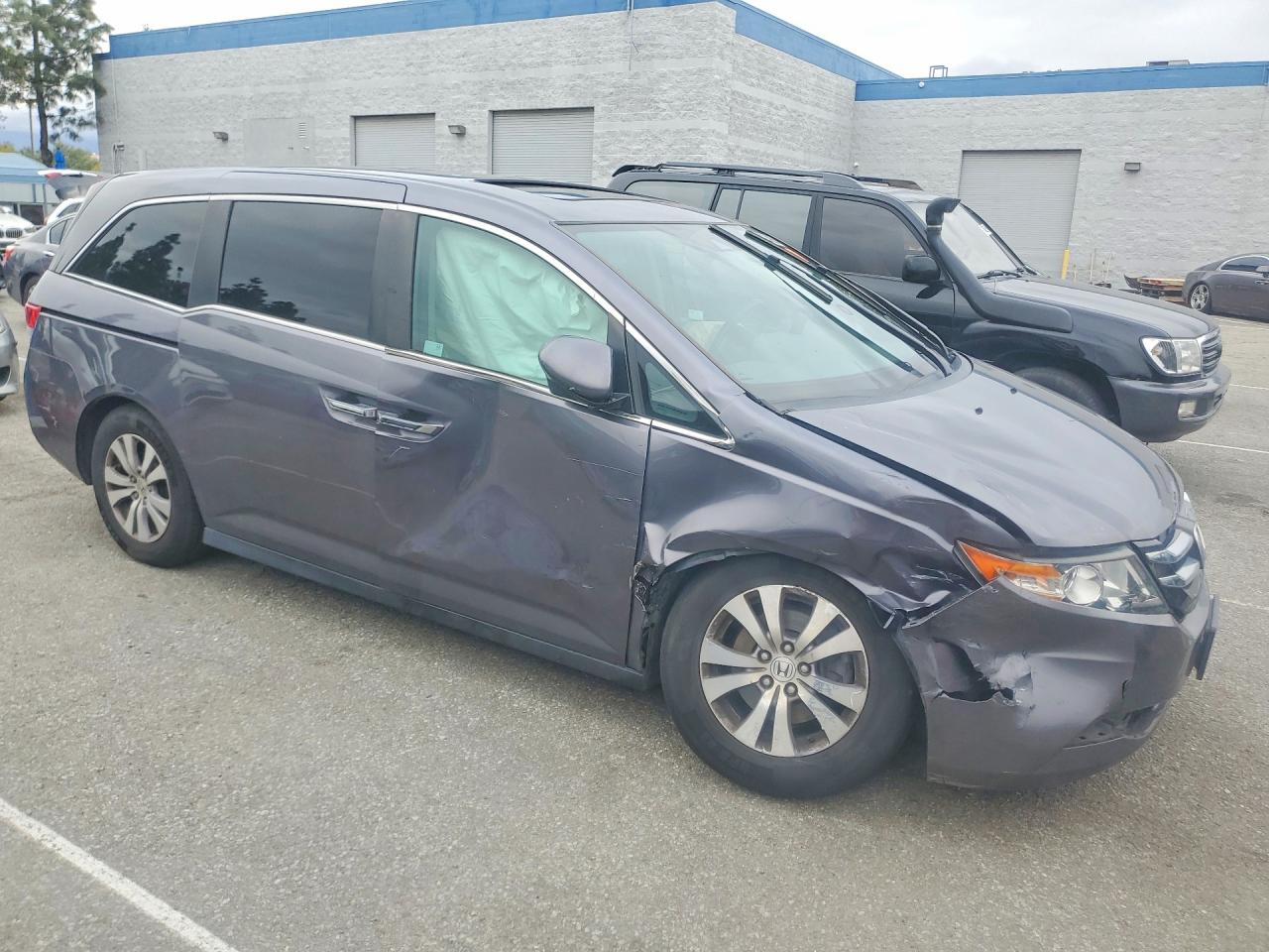 2015 Honda Odyssey Exl Gray vin: 5FNRL5H65FB123940