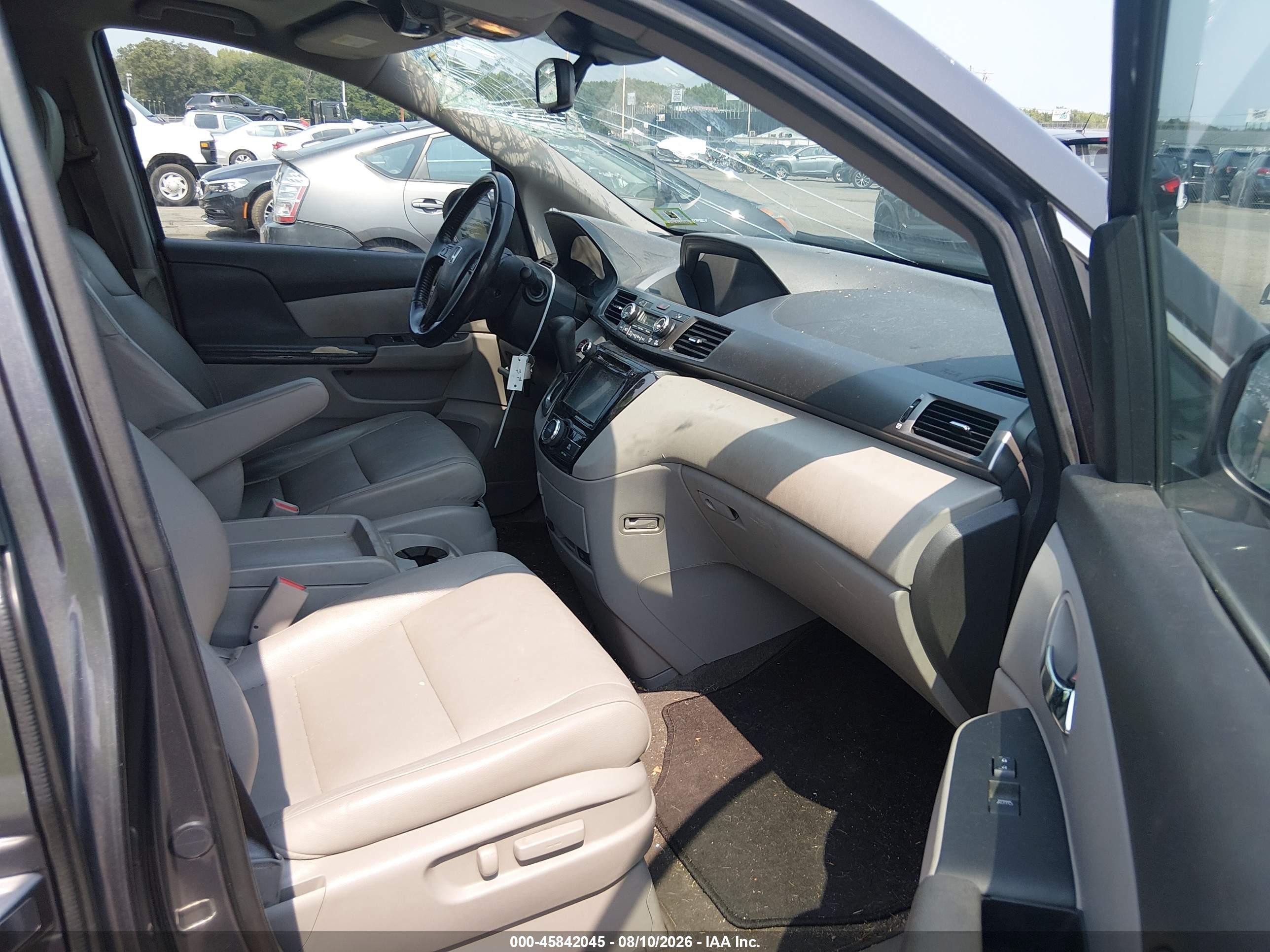 2016 Honda Odyssey Ex-l Gray vin: 5FNRL5H65GB104855