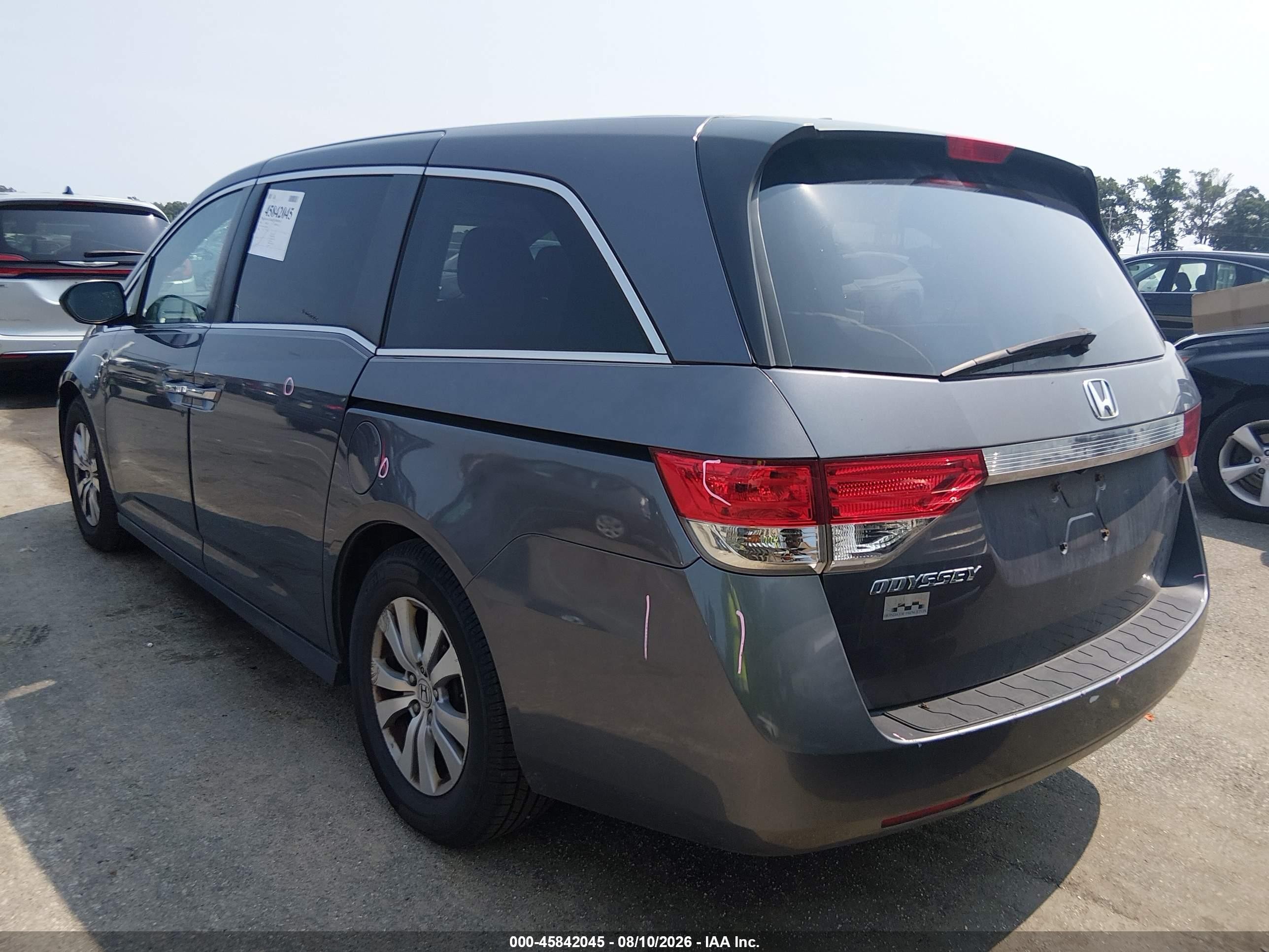 2016 Honda Odyssey Ex-l Gray vin: 5FNRL5H65GB104855