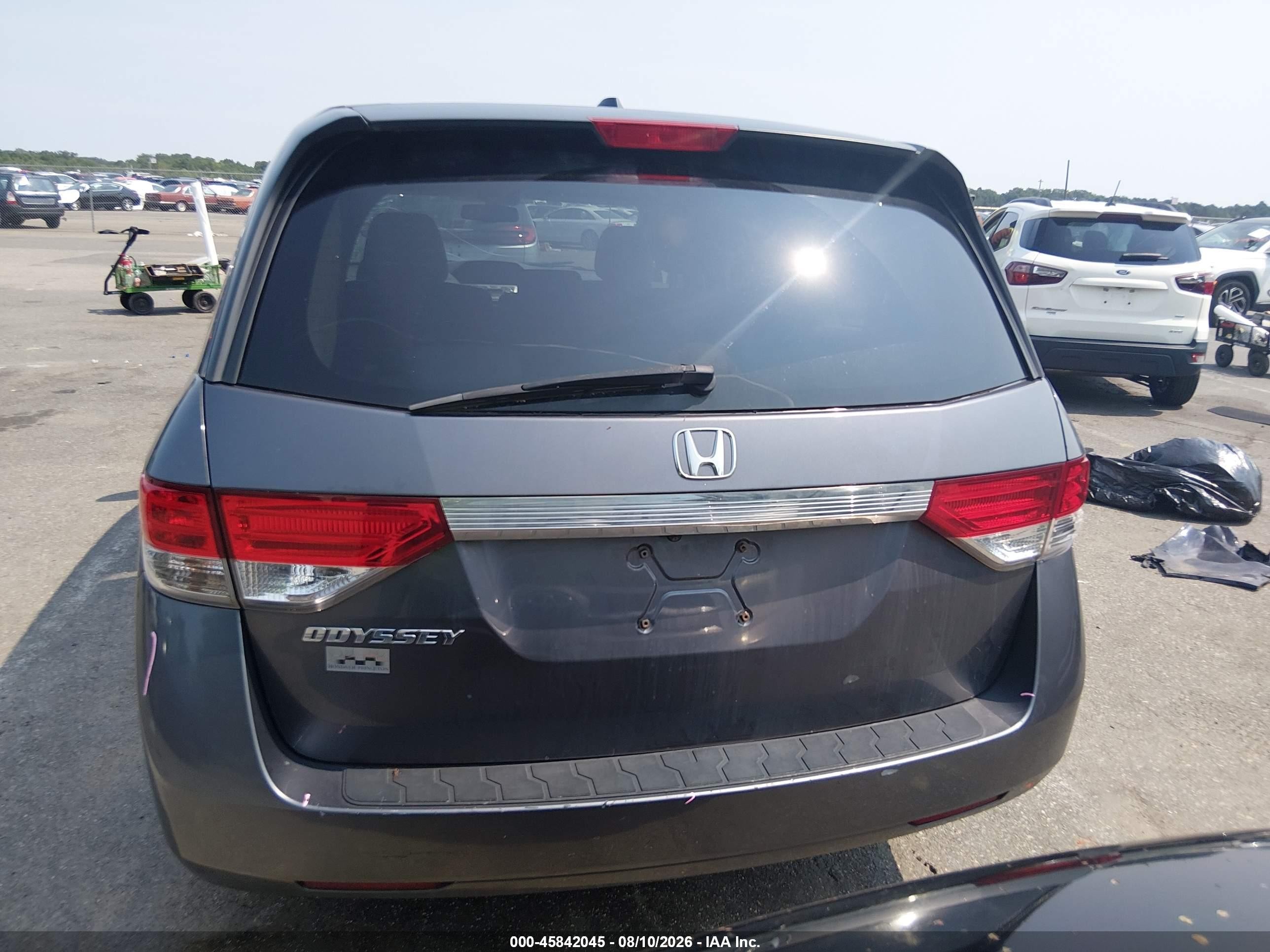 2016 Honda Odyssey Ex-l Gray vin: 5FNRL5H65GB104855