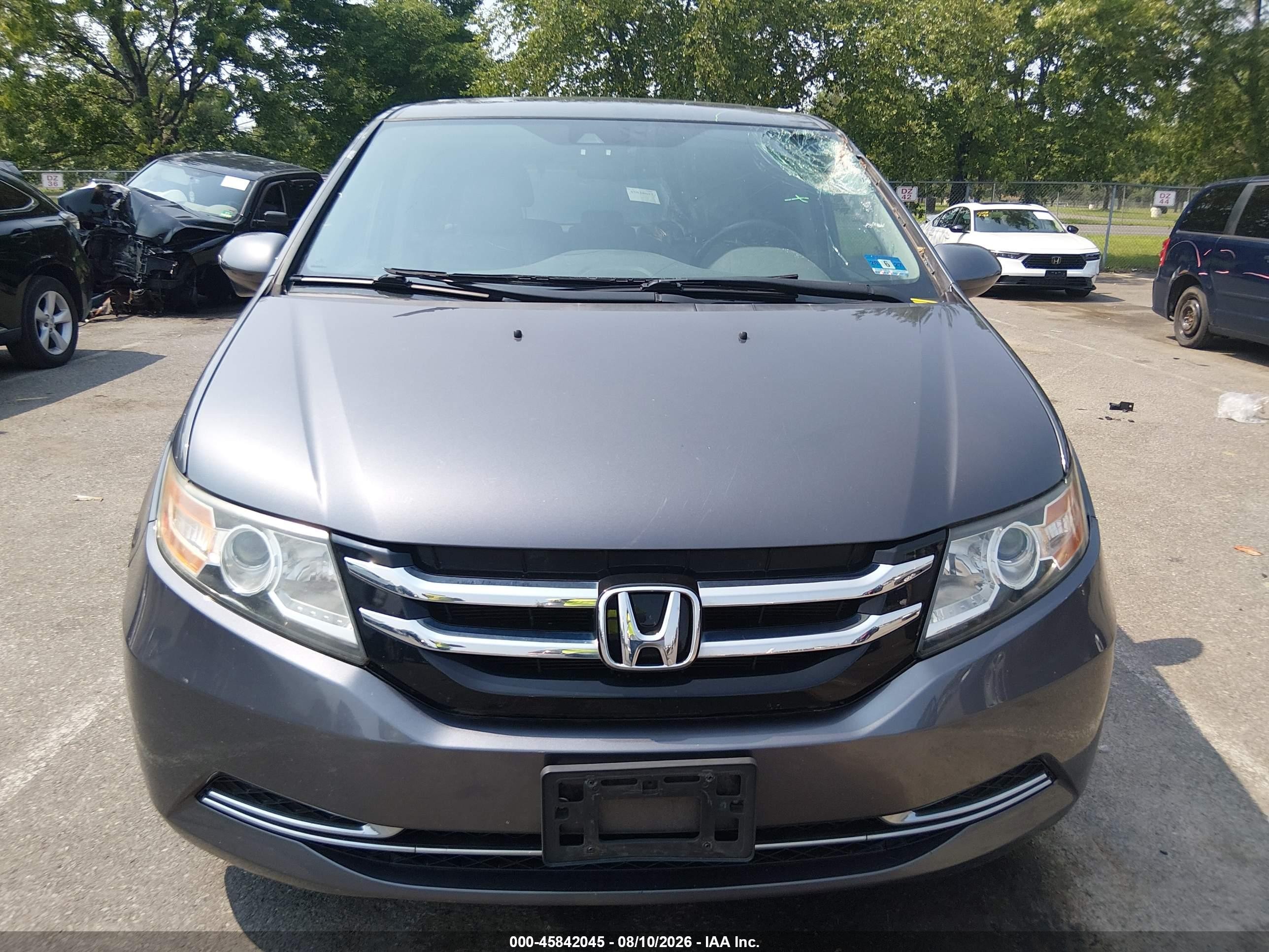 2016 Honda Odyssey Ex-l Gray vin: 5FNRL5H65GB104855