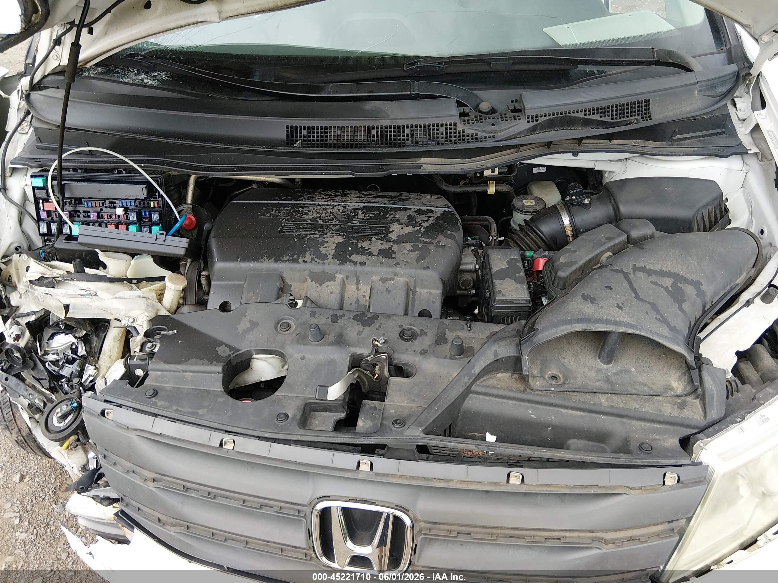2011 Honda Odyssey Ex-l White vin: 5FNRL5H66BB002523