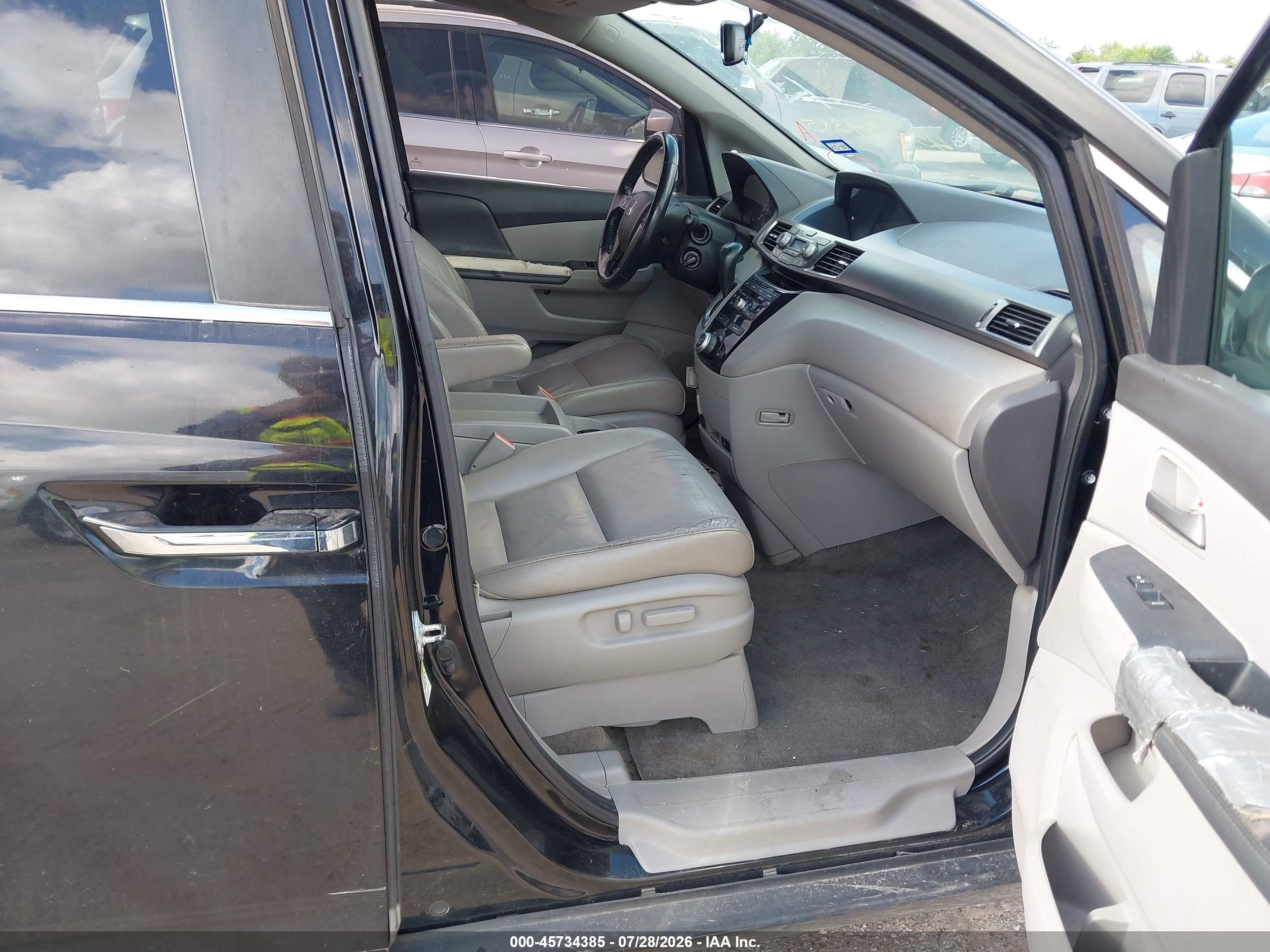 2011 Honda Odyssey Ex-l Black vin: 5FNRL5H66BB006314