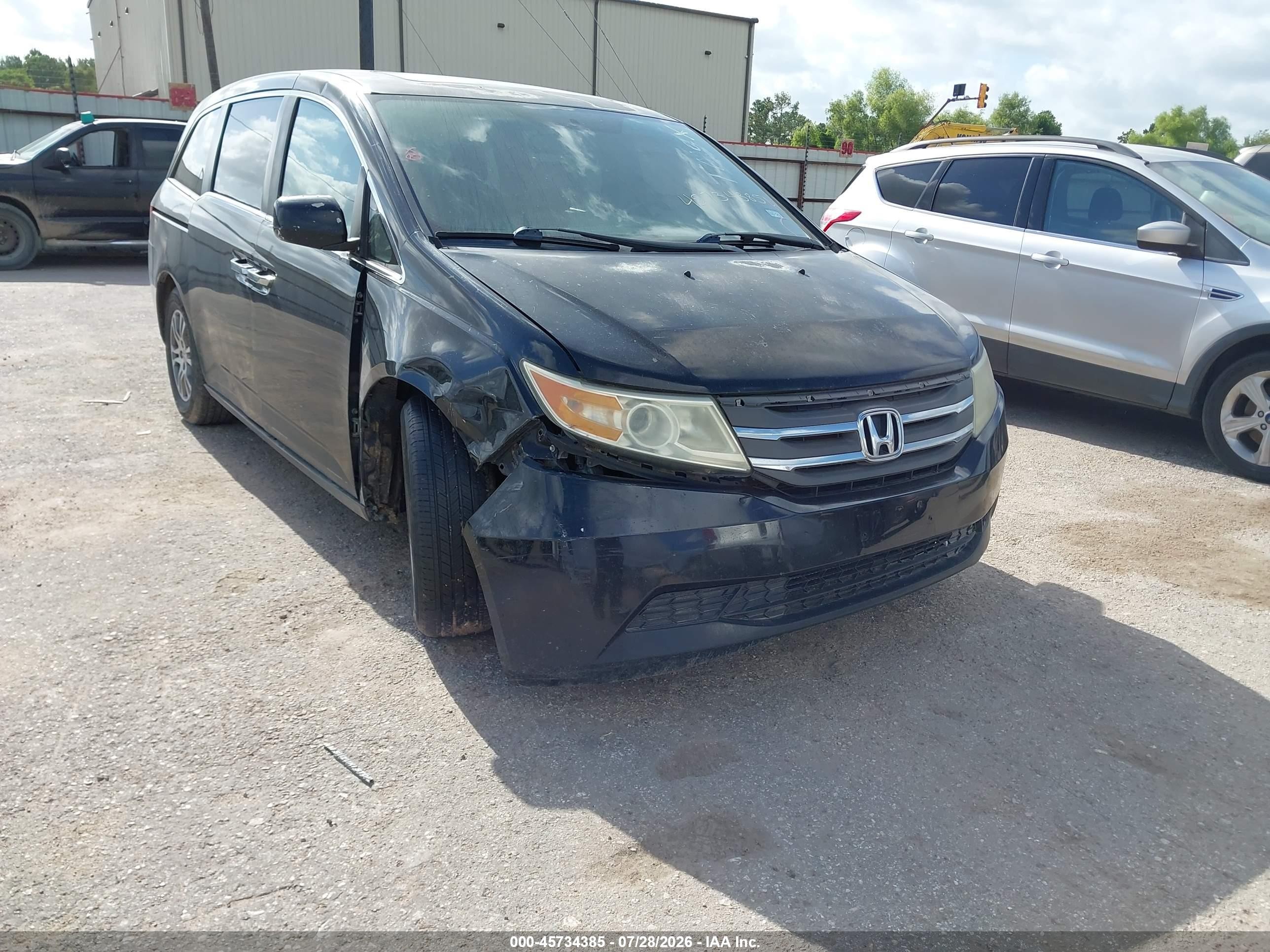 2011 Honda Odyssey Ex-l Black vin: 5FNRL5H66BB006314