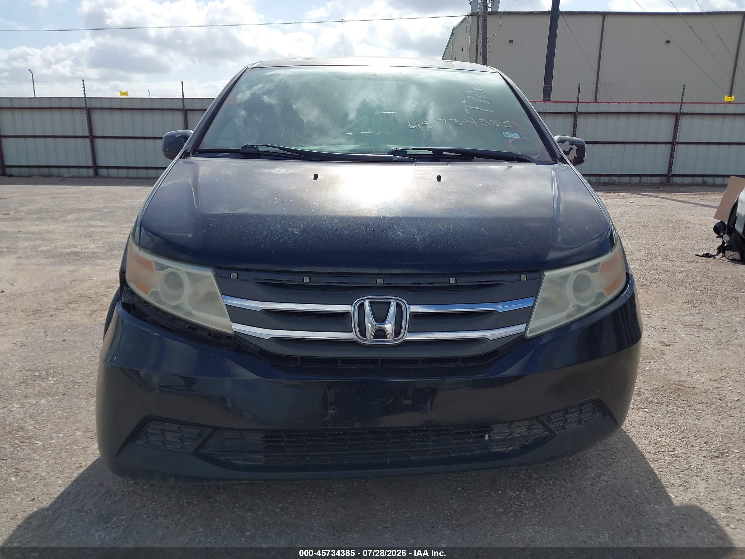 2011 Honda Odyssey Ex-l Black vin: 5FNRL5H66BB006314