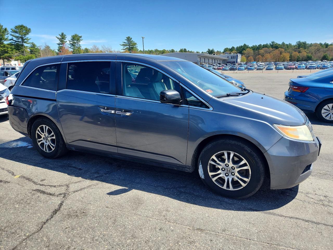 2011 Honda Odyssey Exl Gray vin: 5FNRL5H66BB009701