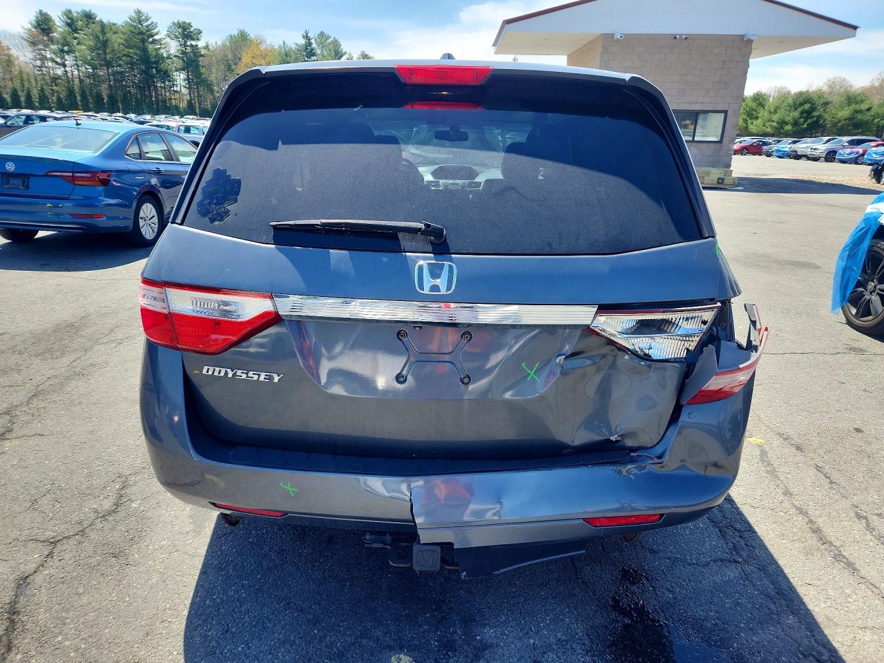 2011 Honda Odyssey Exl Gray vin: 5FNRL5H66BB009701
