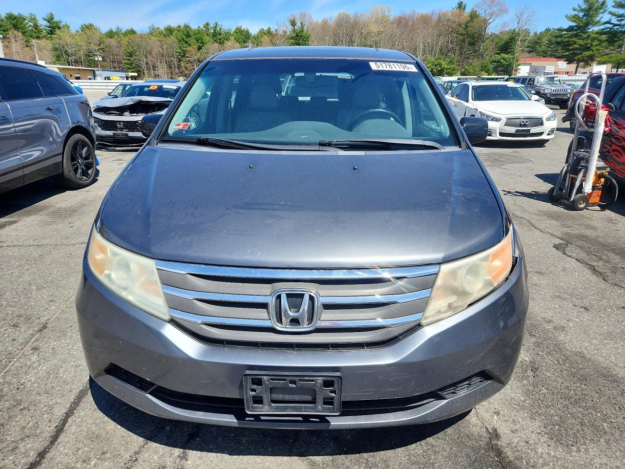 2011 Honda Odyssey Exl Gray vin: 5FNRL5H66BB009701
