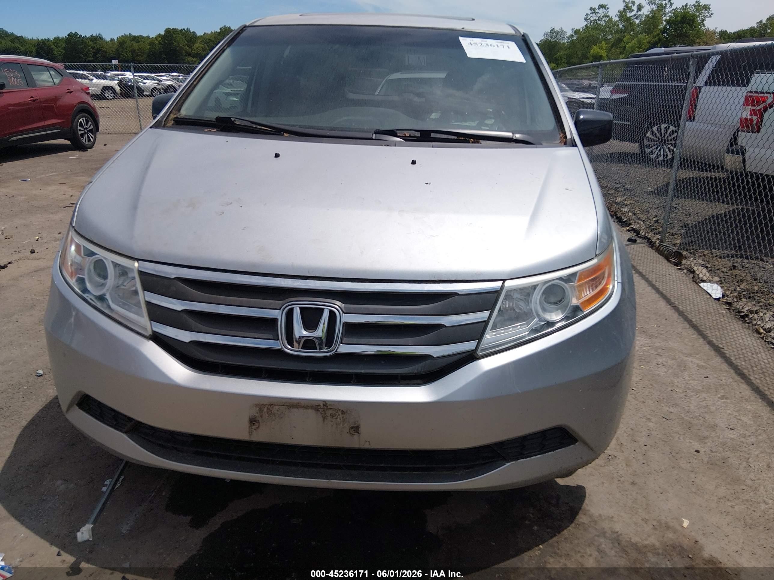 2011 Honda Odyssey Ex-l Silver vin: 5FNRL5H66BB013232