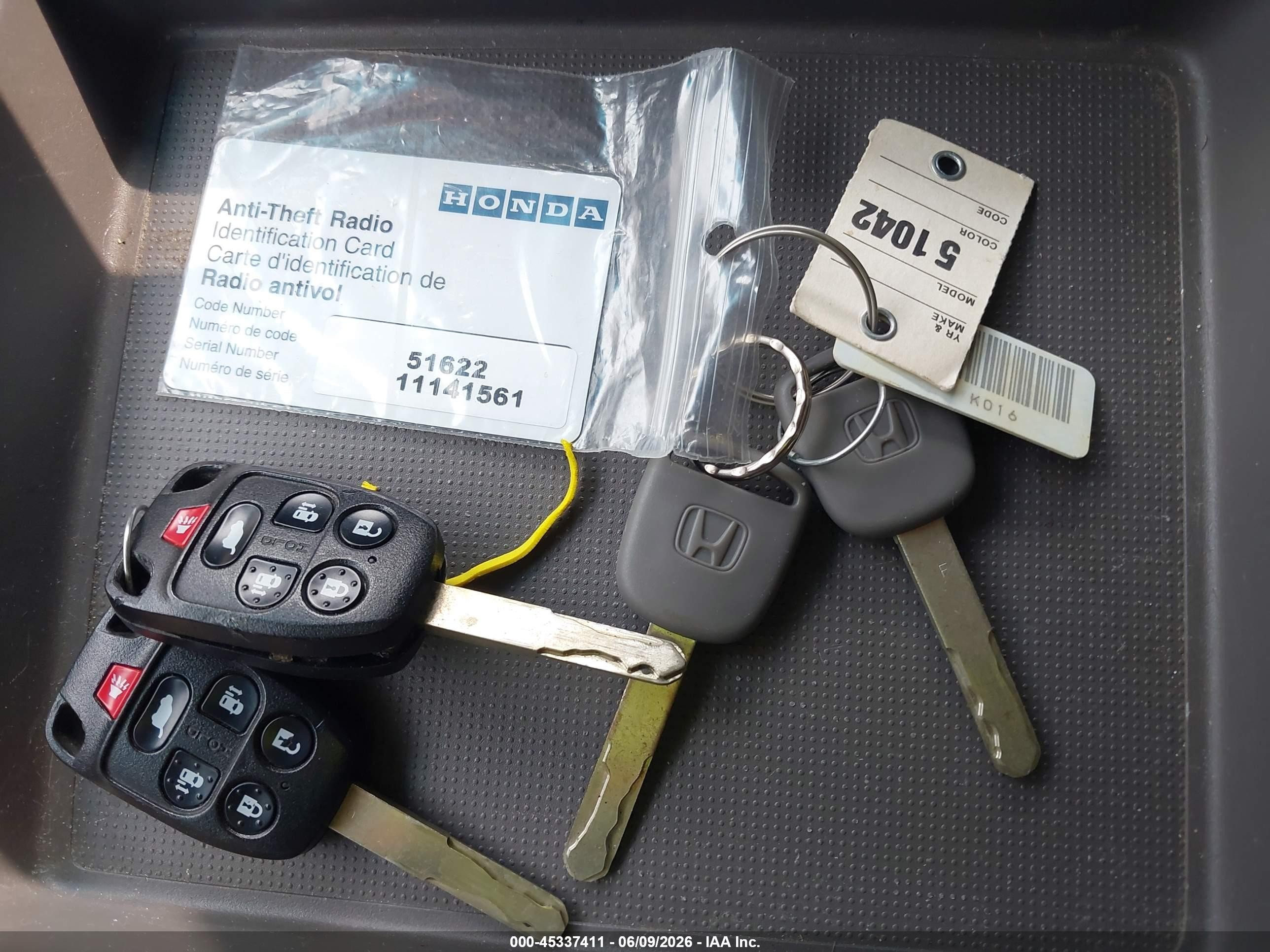 2011 Honda Odyssey Ex-l Gray vin: 5FNRL5H66BB019659