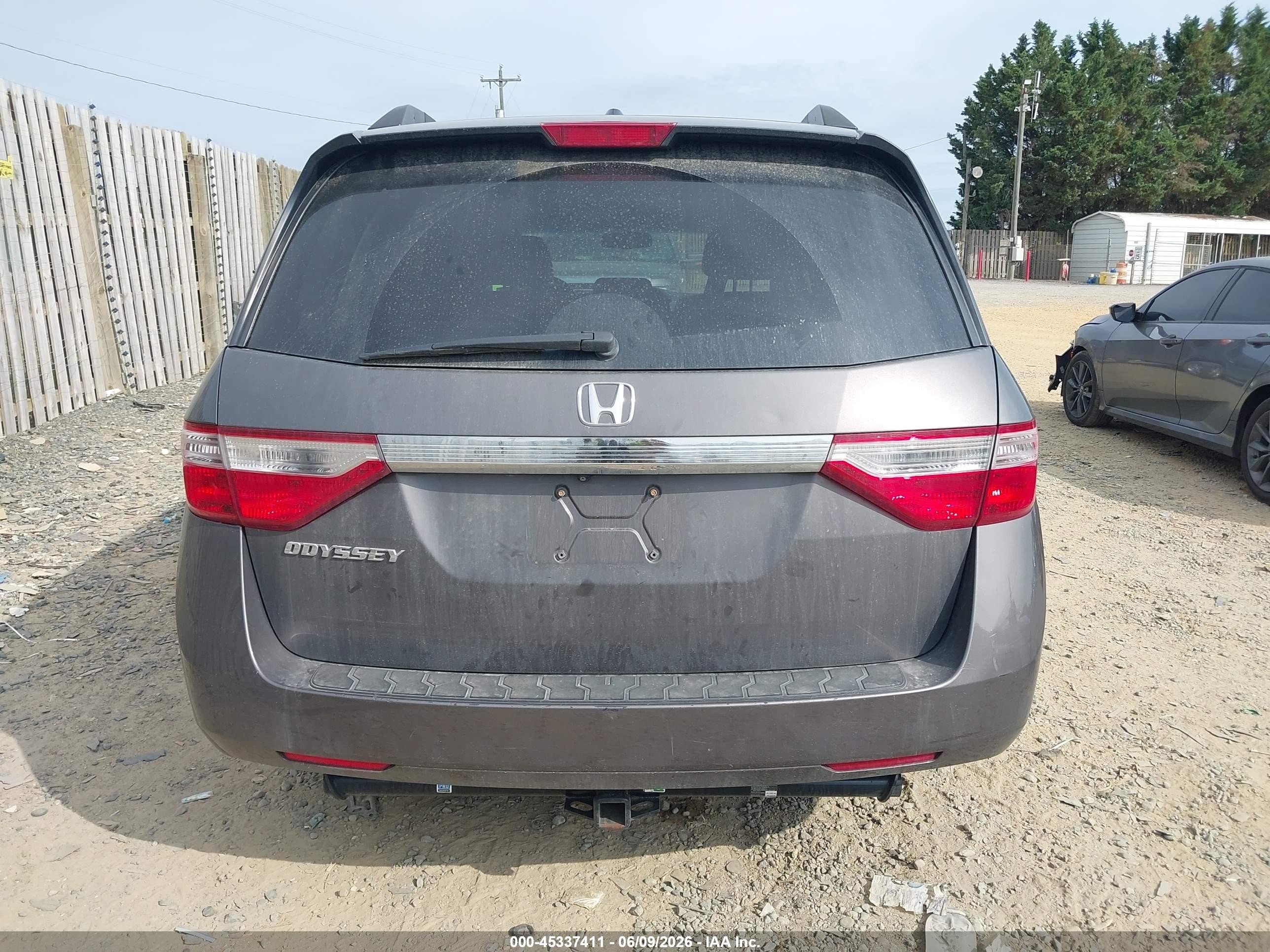 2011 Honda Odyssey Ex-l Gray vin: 5FNRL5H66BB019659