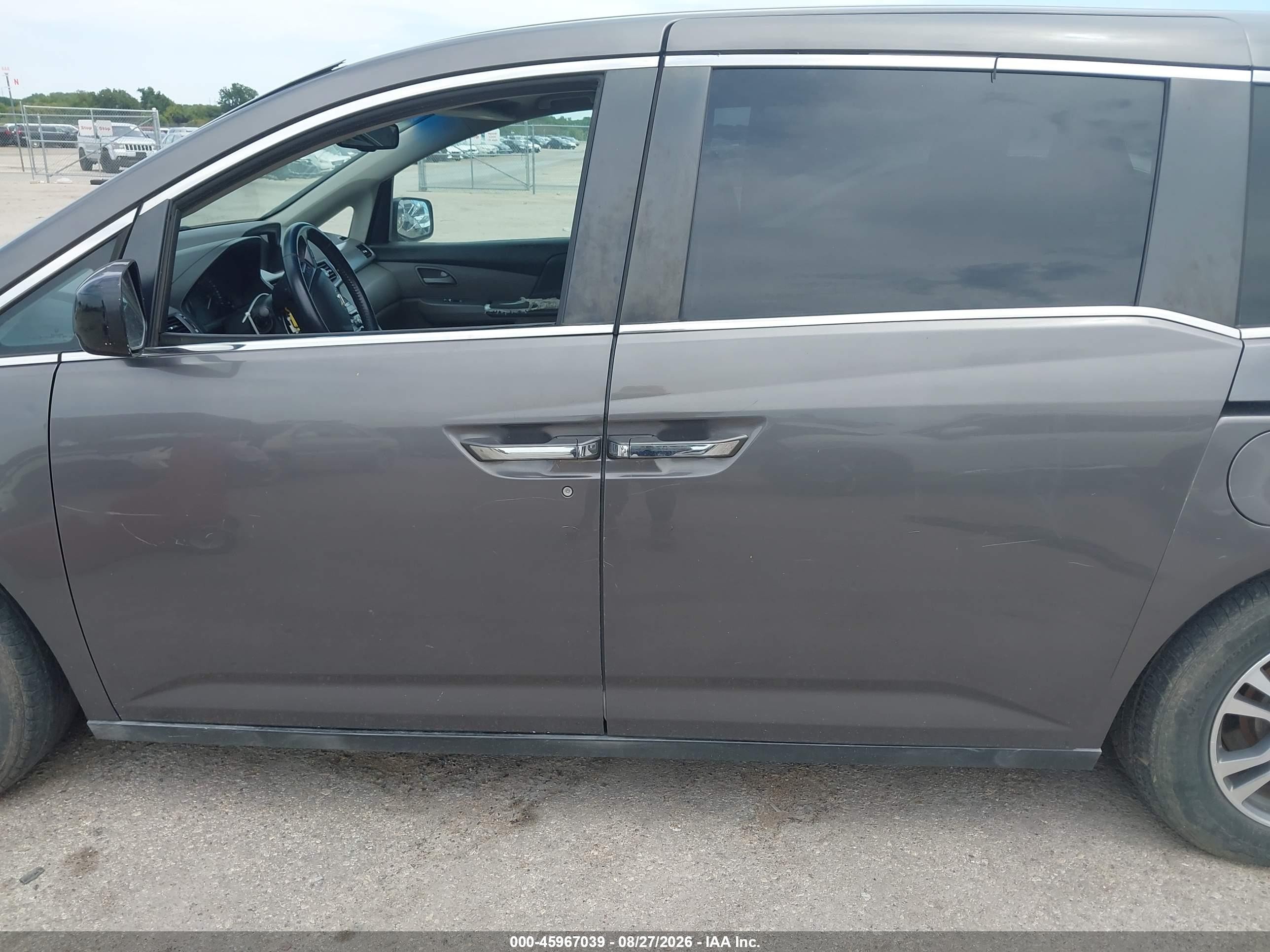 2011 Honda Odyssey Ex-l Gray vin: 5FNRL5H66BB019693