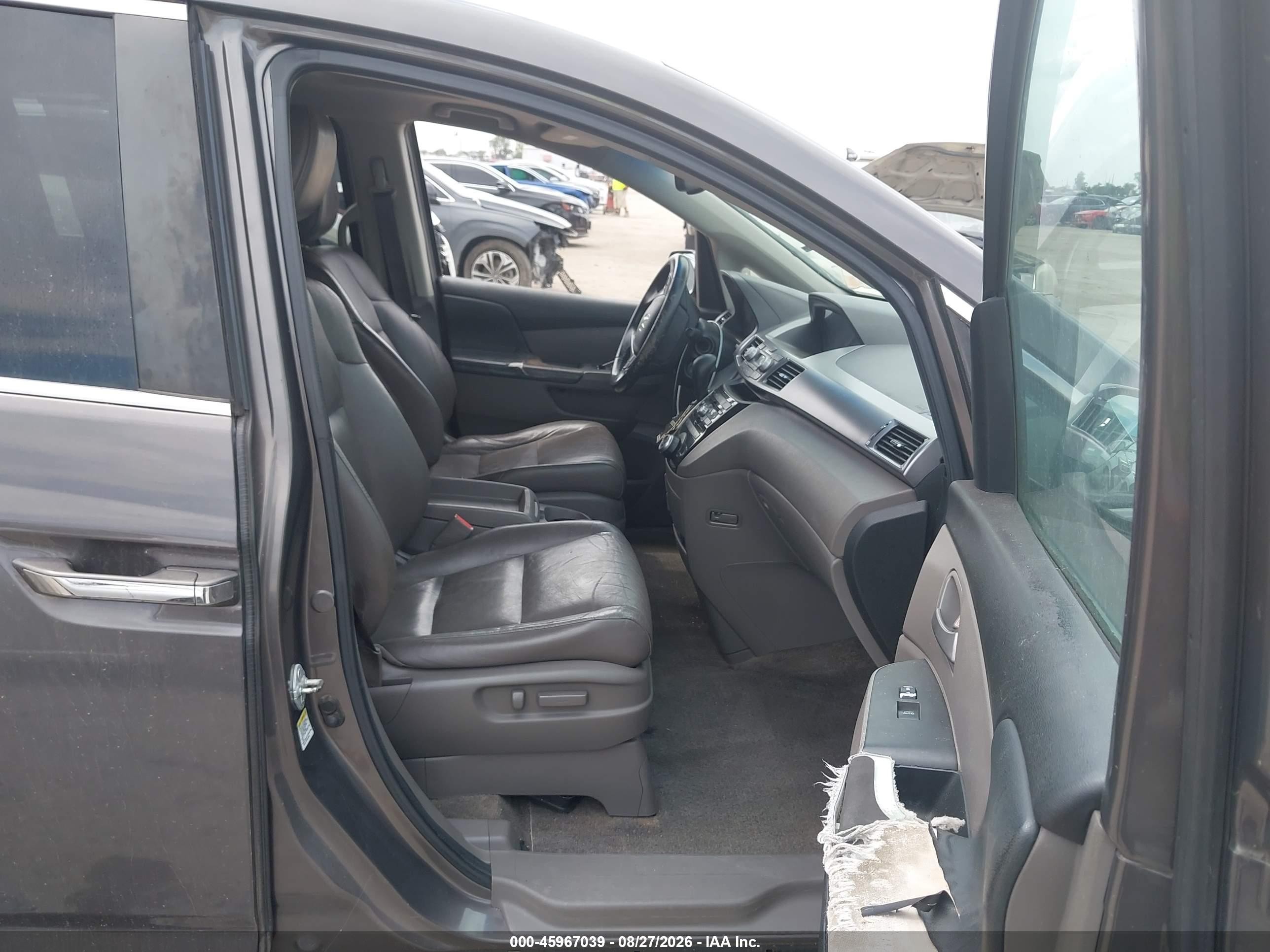 2011 Honda Odyssey Ex-l Gray vin: 5FNRL5H66BB019693