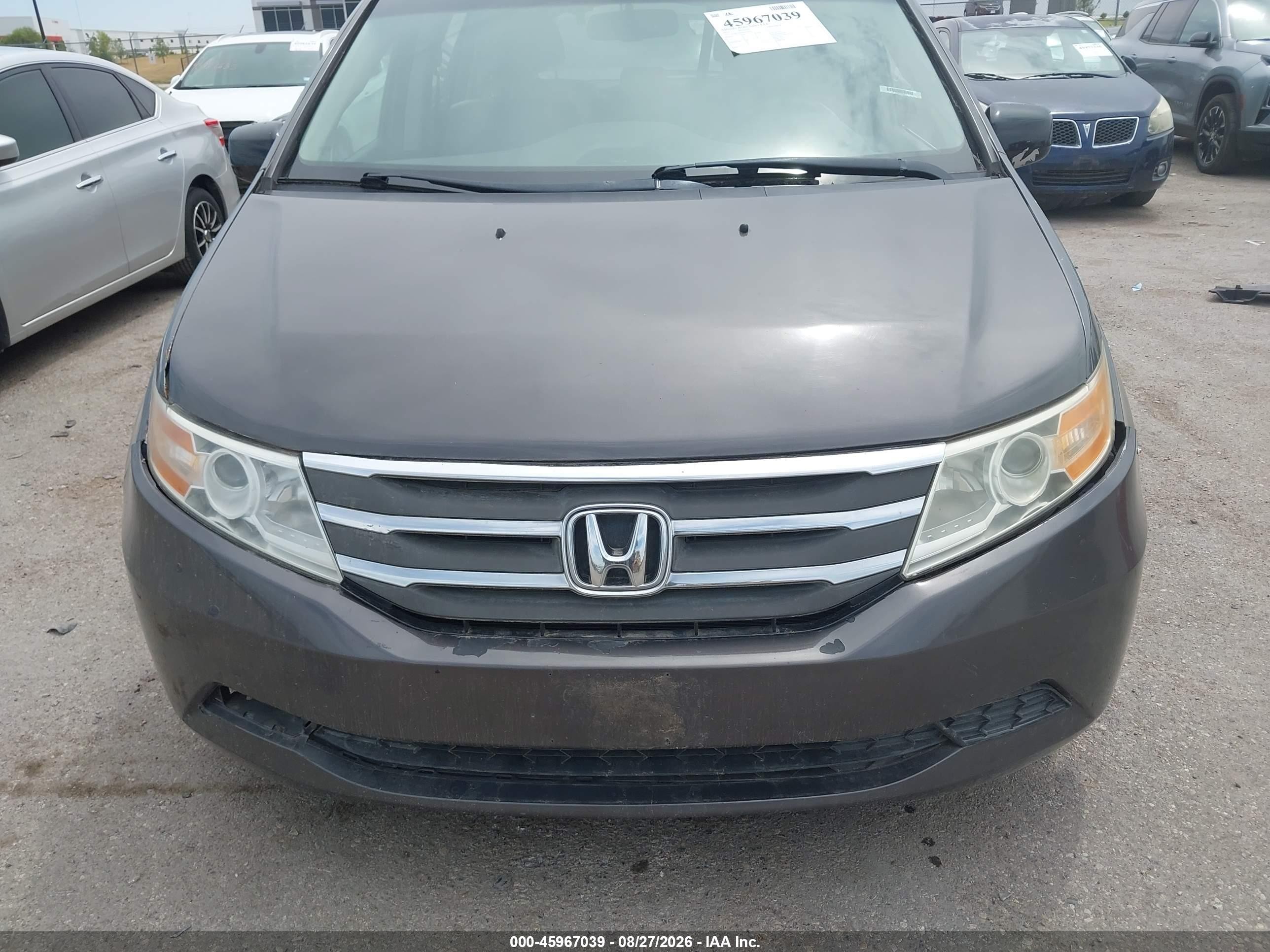 2011 Honda Odyssey Ex-l Gray vin: 5FNRL5H66BB019693