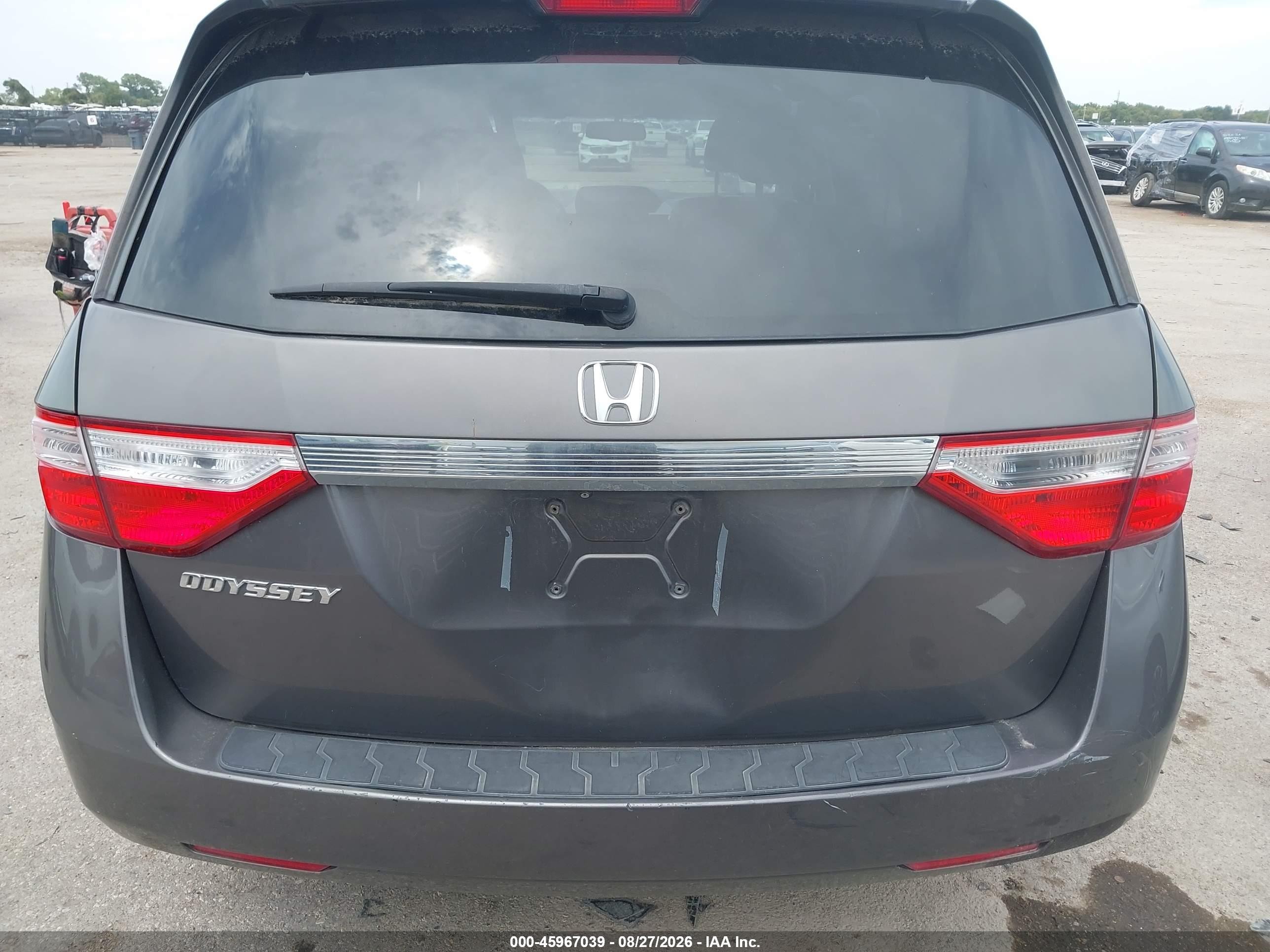 2011 Honda Odyssey Ex-l Gray vin: 5FNRL5H66BB019693