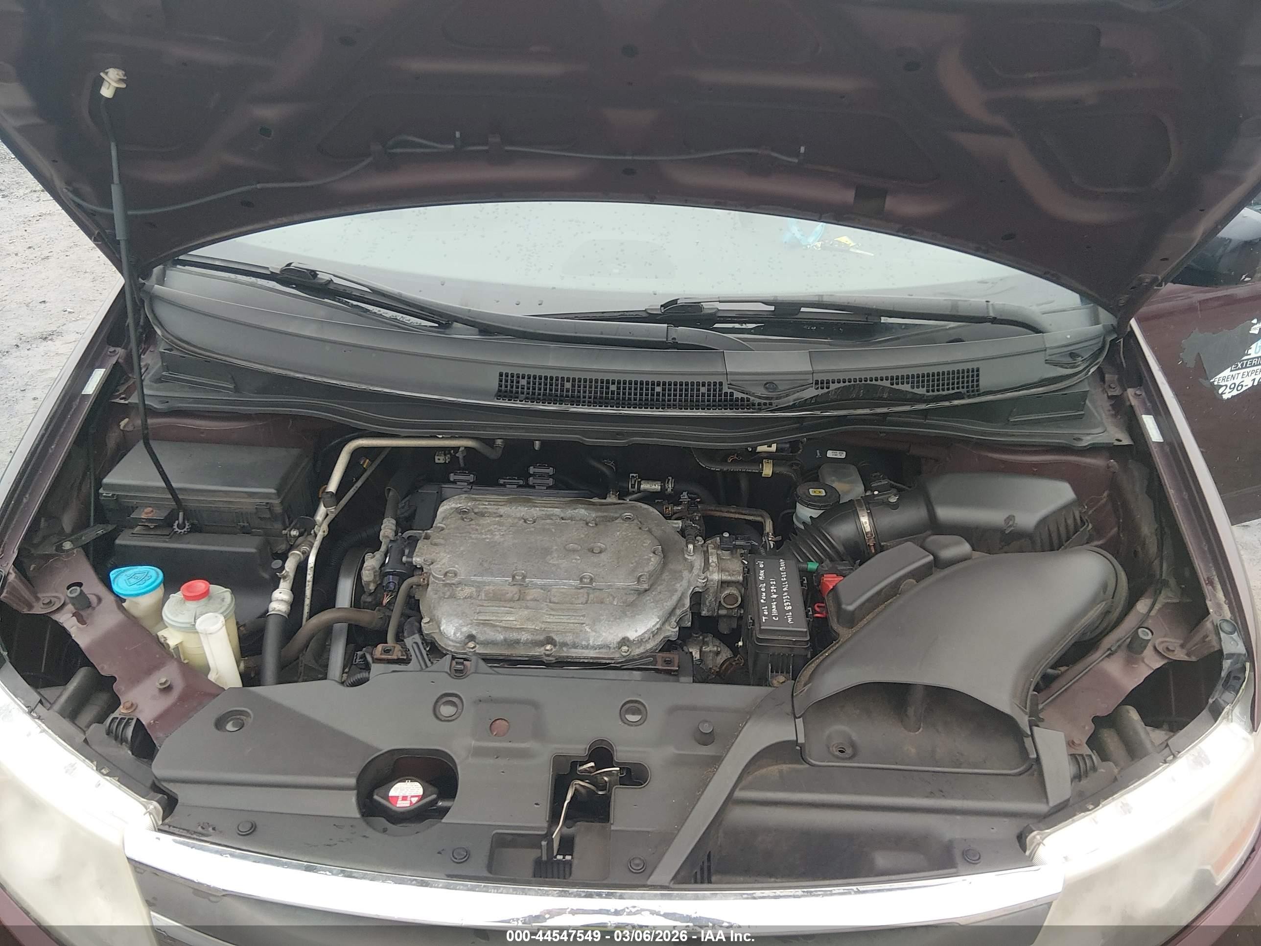 2011 Honda Odyssey Ex-l Maroon vin: 5FNRL5H66BB039331