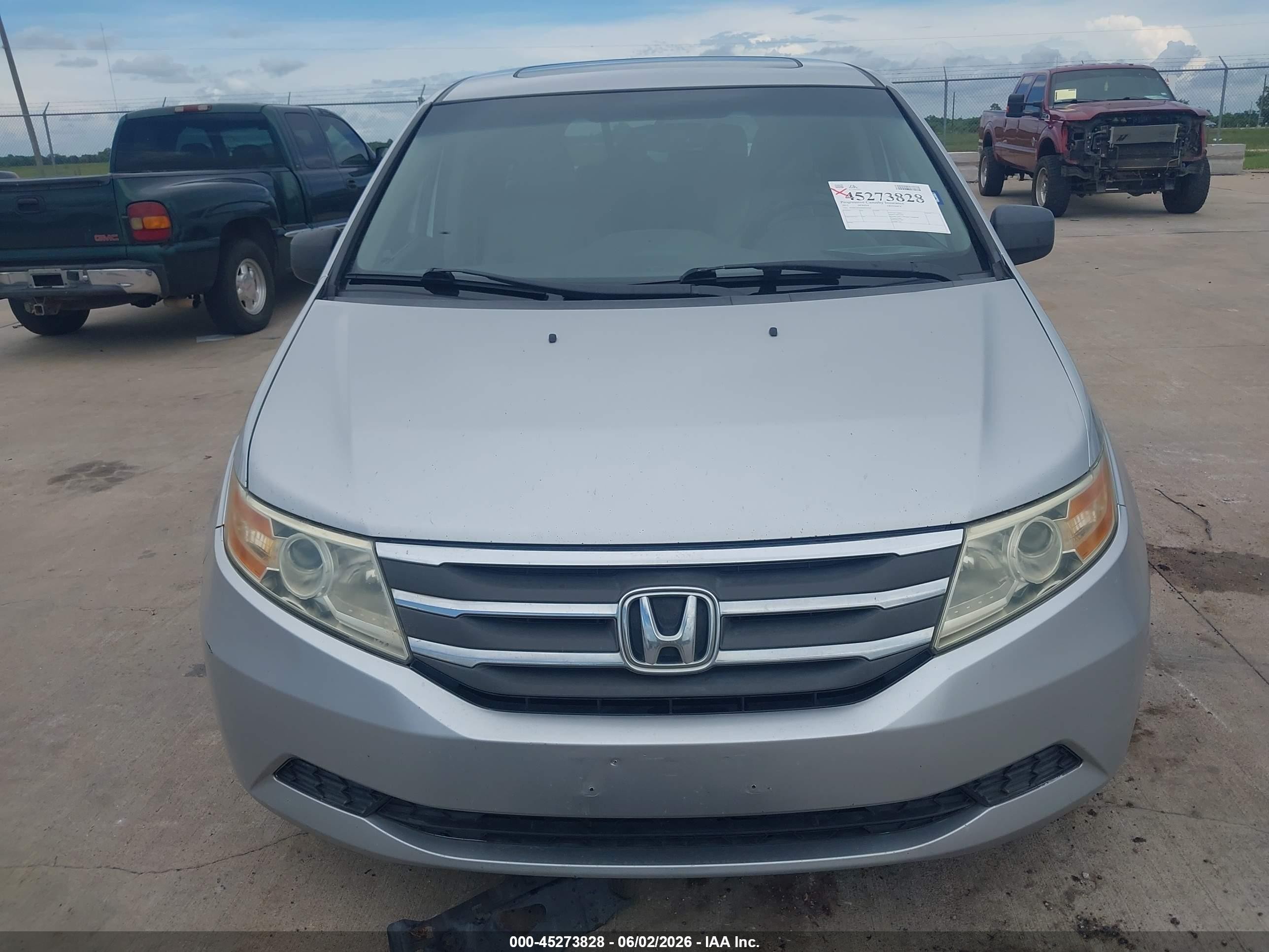 2011 Honda Odyssey Ex-l Silver vin: 5FNRL5H66BB041094