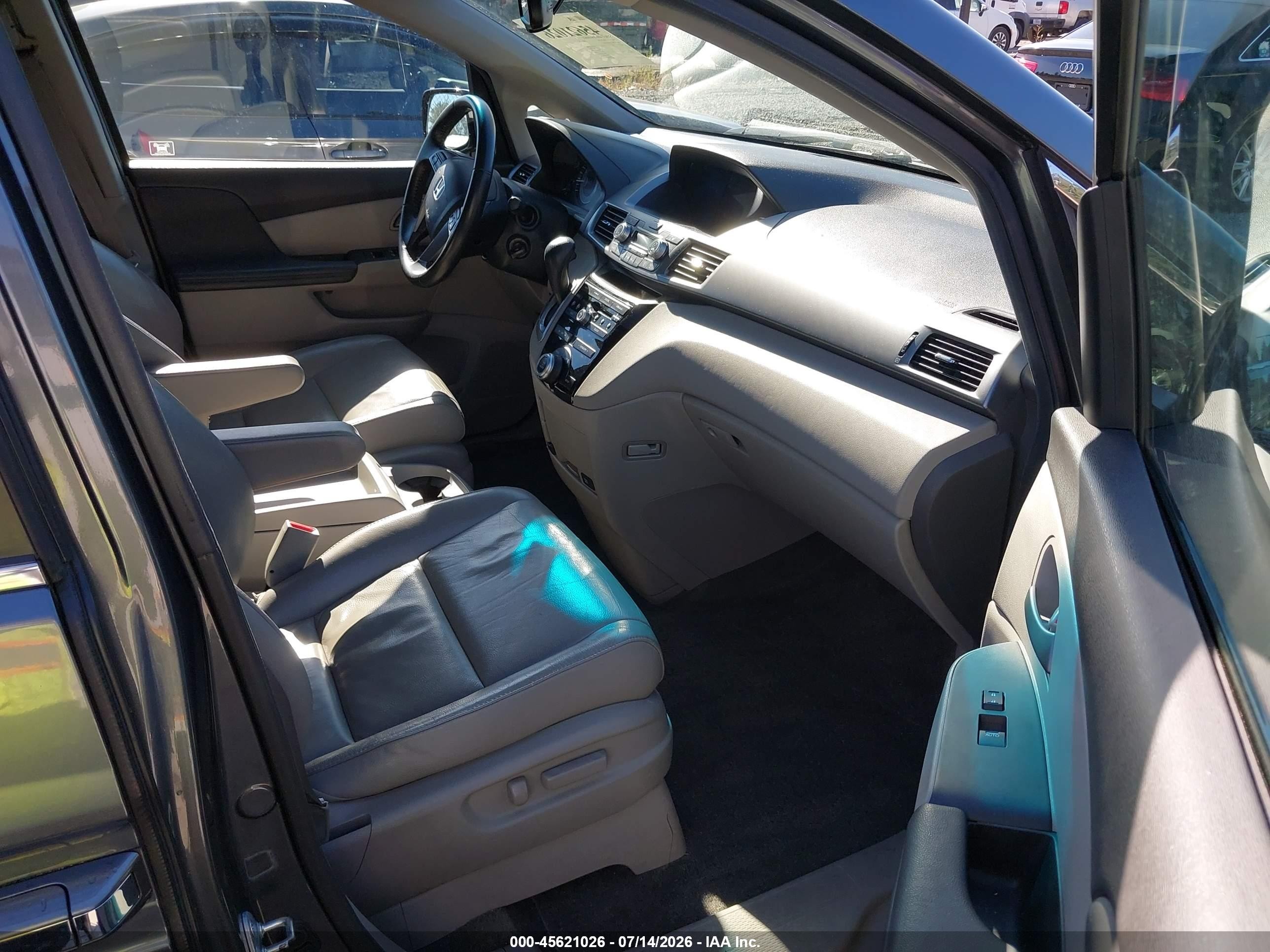 2011 Honda Odyssey Ex-l Gray vin: 5FNRL5H66BB048532
