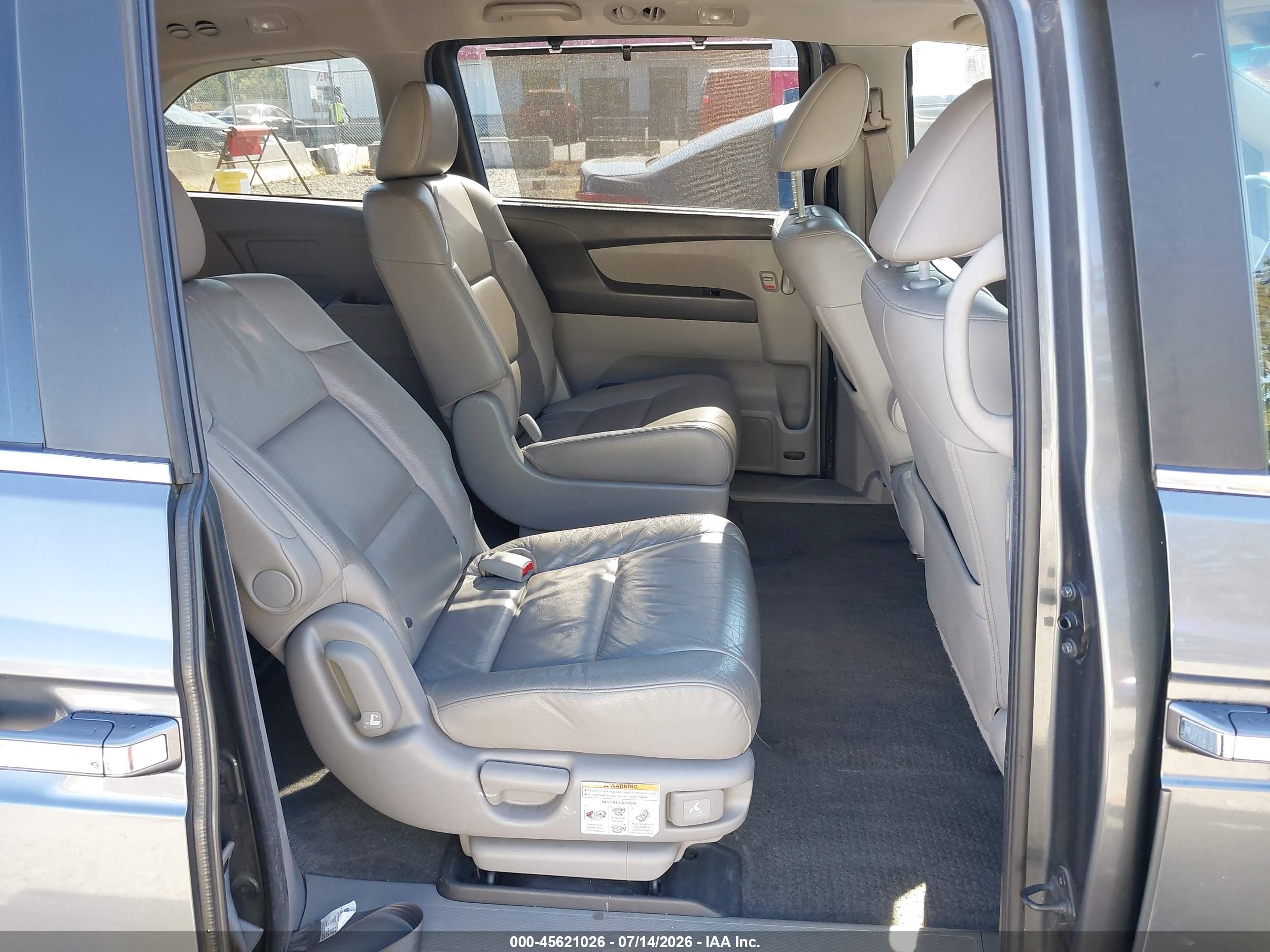 2011 Honda Odyssey Ex-l Gray vin: 5FNRL5H66BB048532