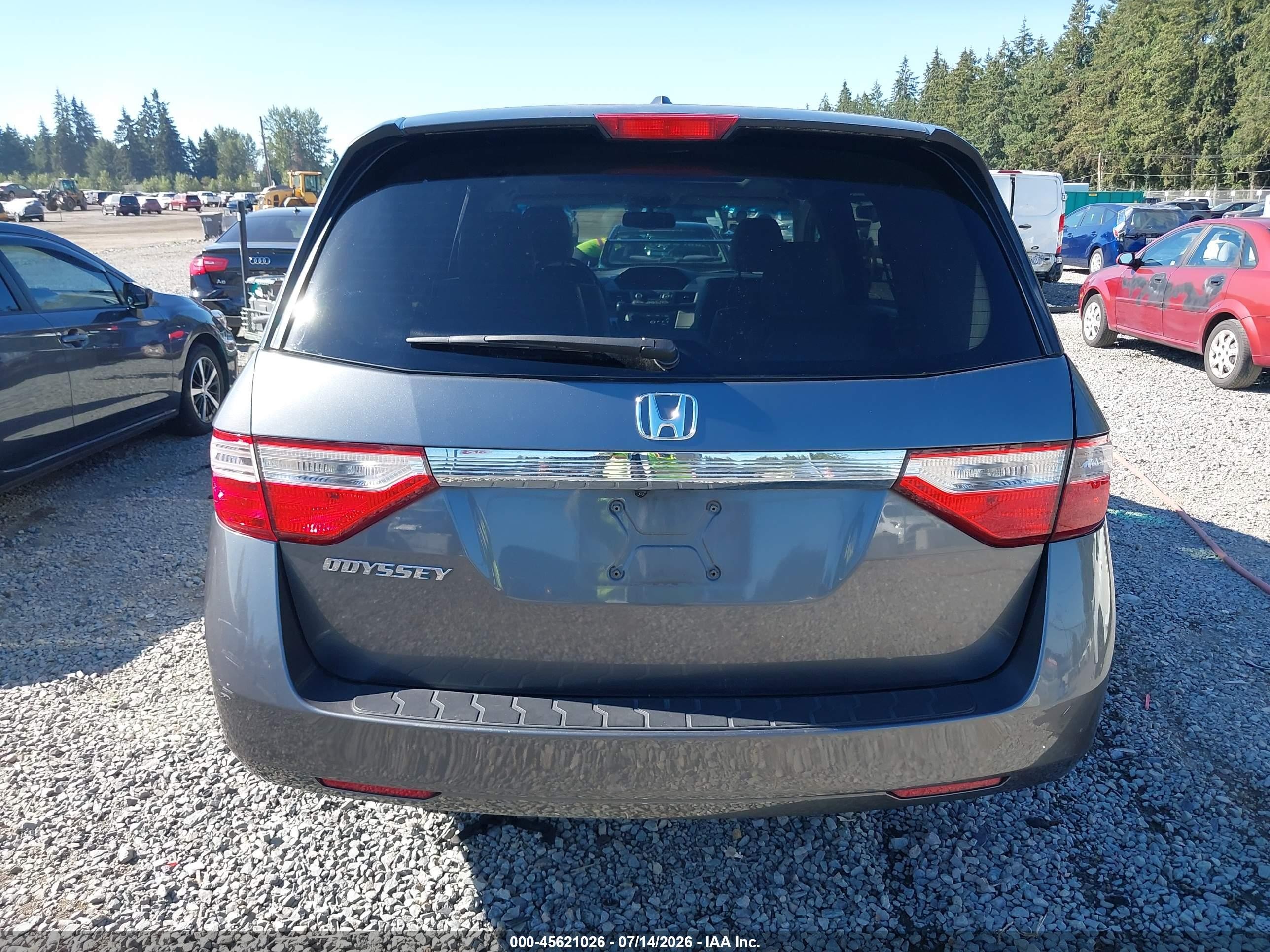 2011 Honda Odyssey Ex-l Gray vin: 5FNRL5H66BB048532