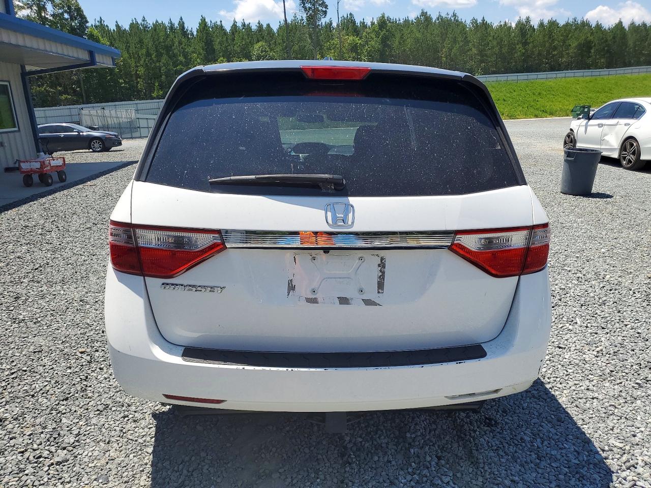 2011 Honda Odyssey Exl White vin: 5FNRL5H66BB048742