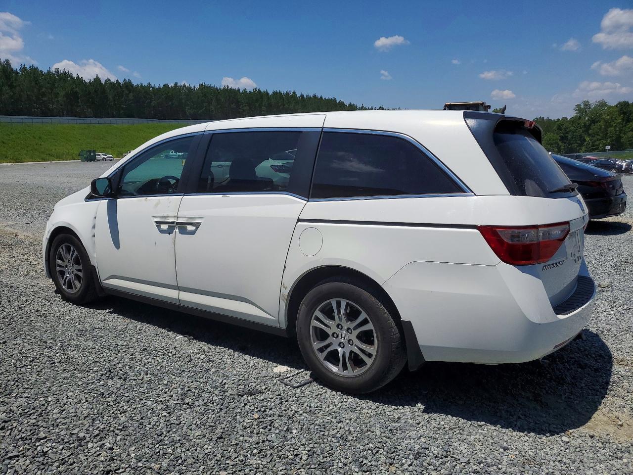 2011 Honda Odyssey Exl White vin: 5FNRL5H66BB048742