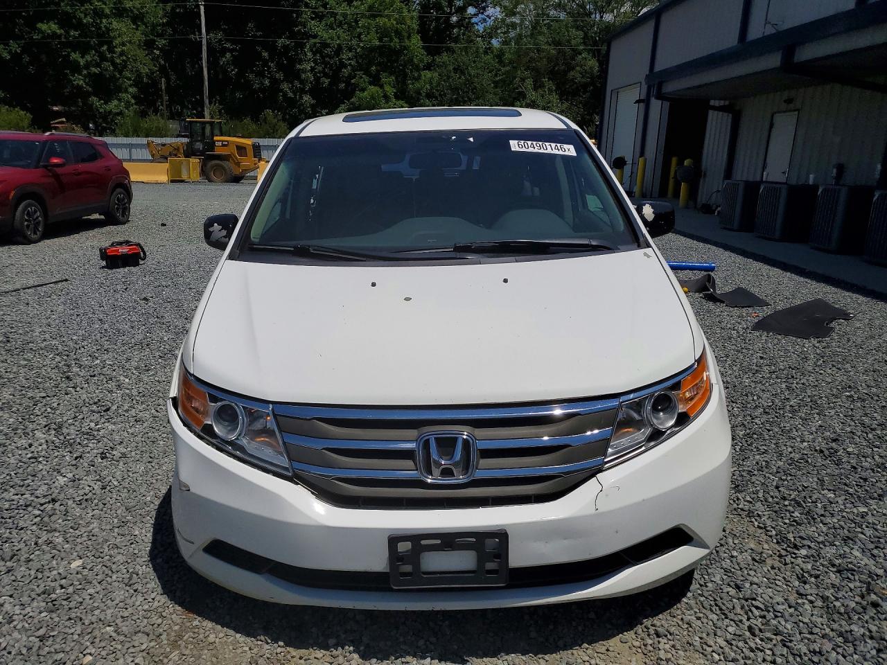 2011 Honda Odyssey Exl White vin: 5FNRL5H66BB048742