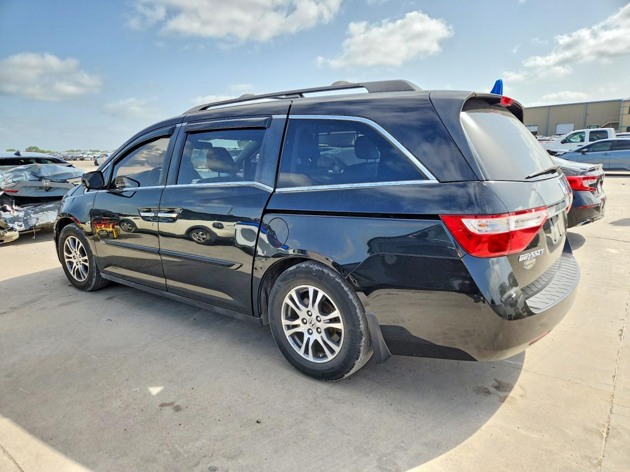 2011 Honda Odyssey Exl Black vin: 5FNRL5H66BB072314