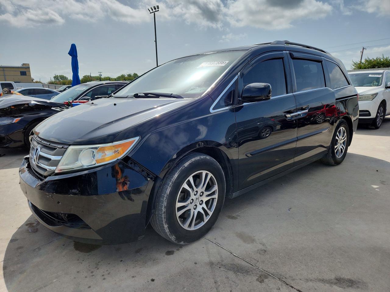 2011 Honda Odyssey Exl Black vin: 5FNRL5H66BB072314