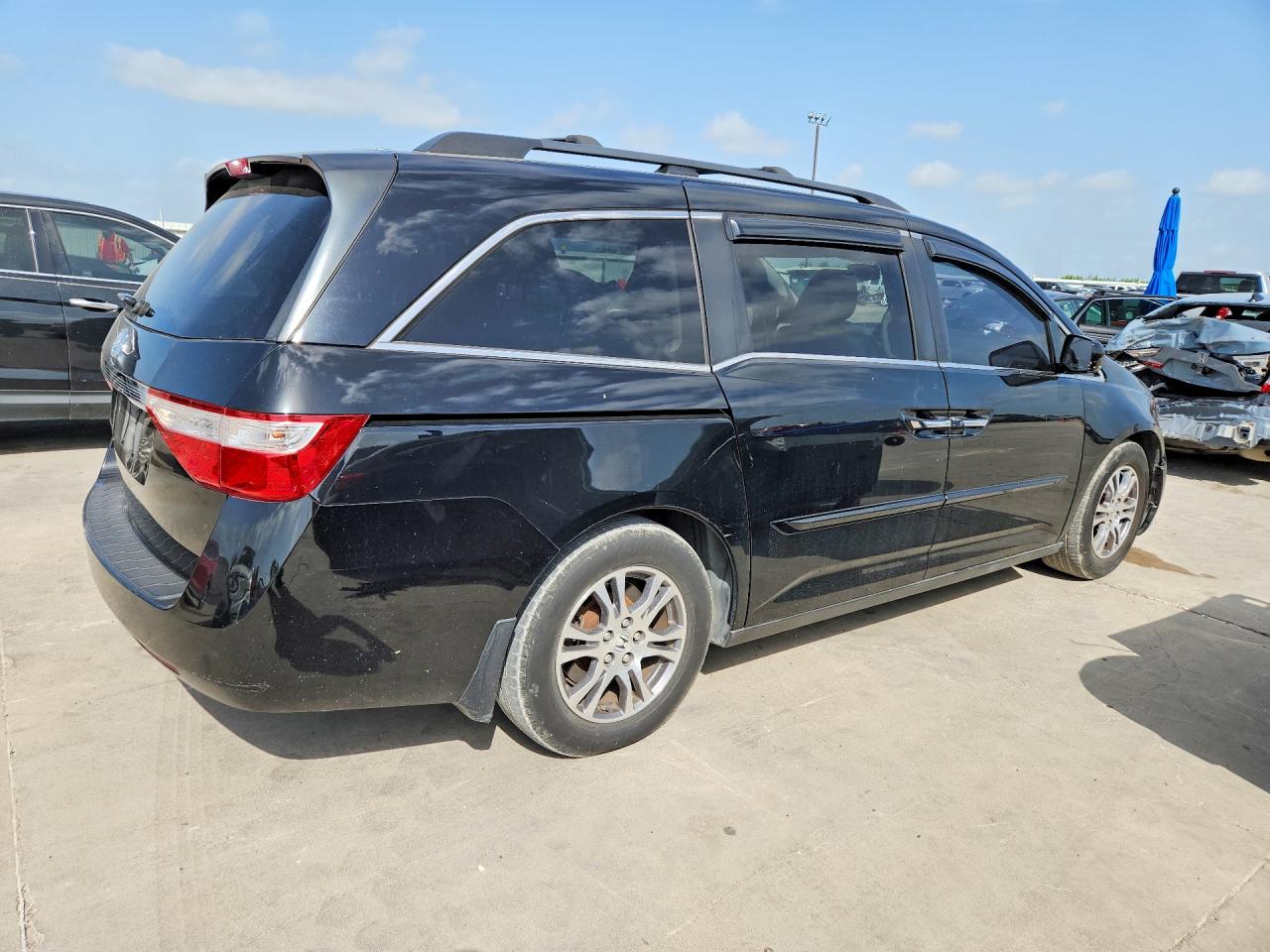 2011 Honda Odyssey Exl Black vin: 5FNRL5H66BB072314