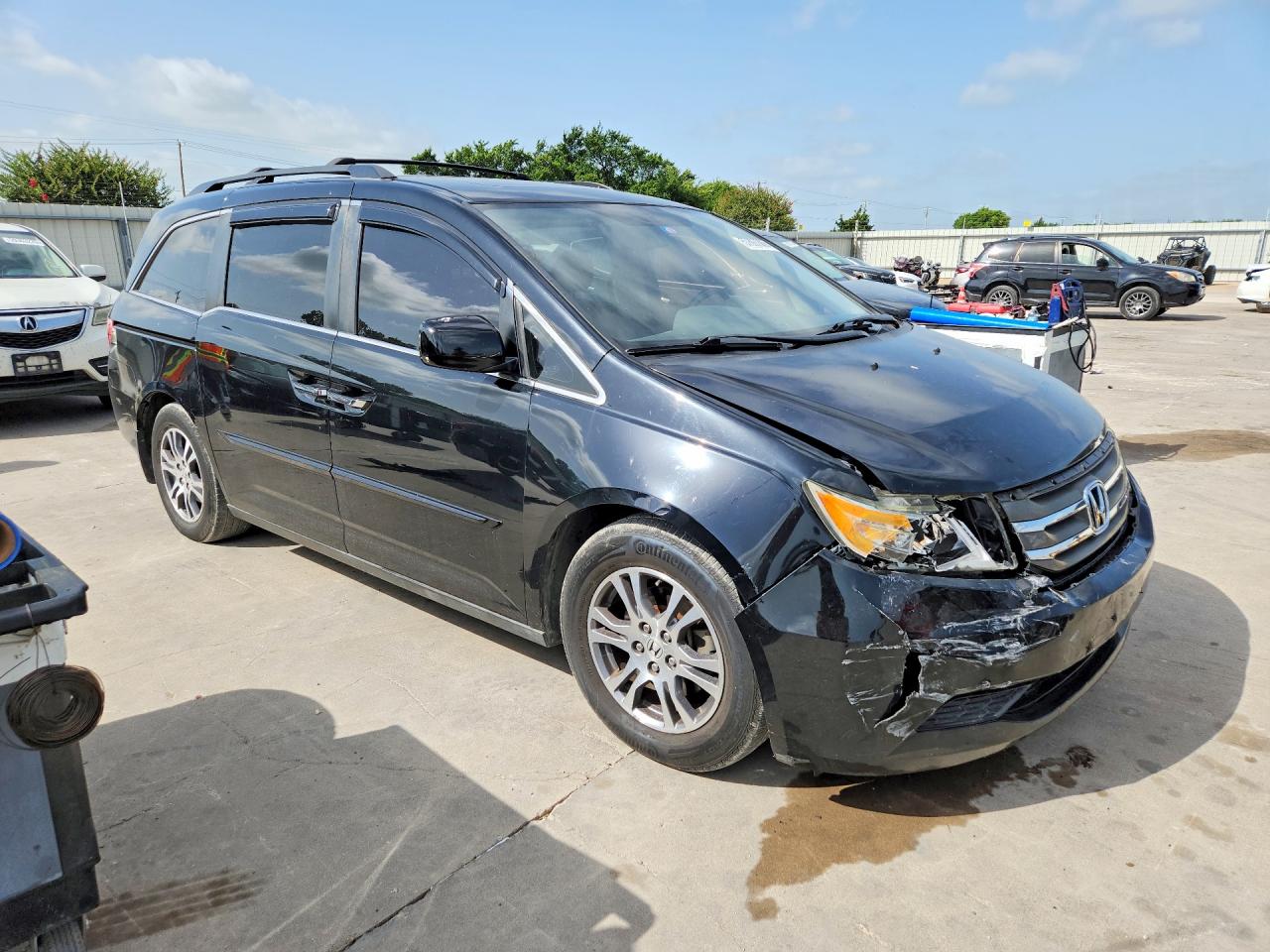 2011 Honda Odyssey Exl Black vin: 5FNRL5H66BB072314