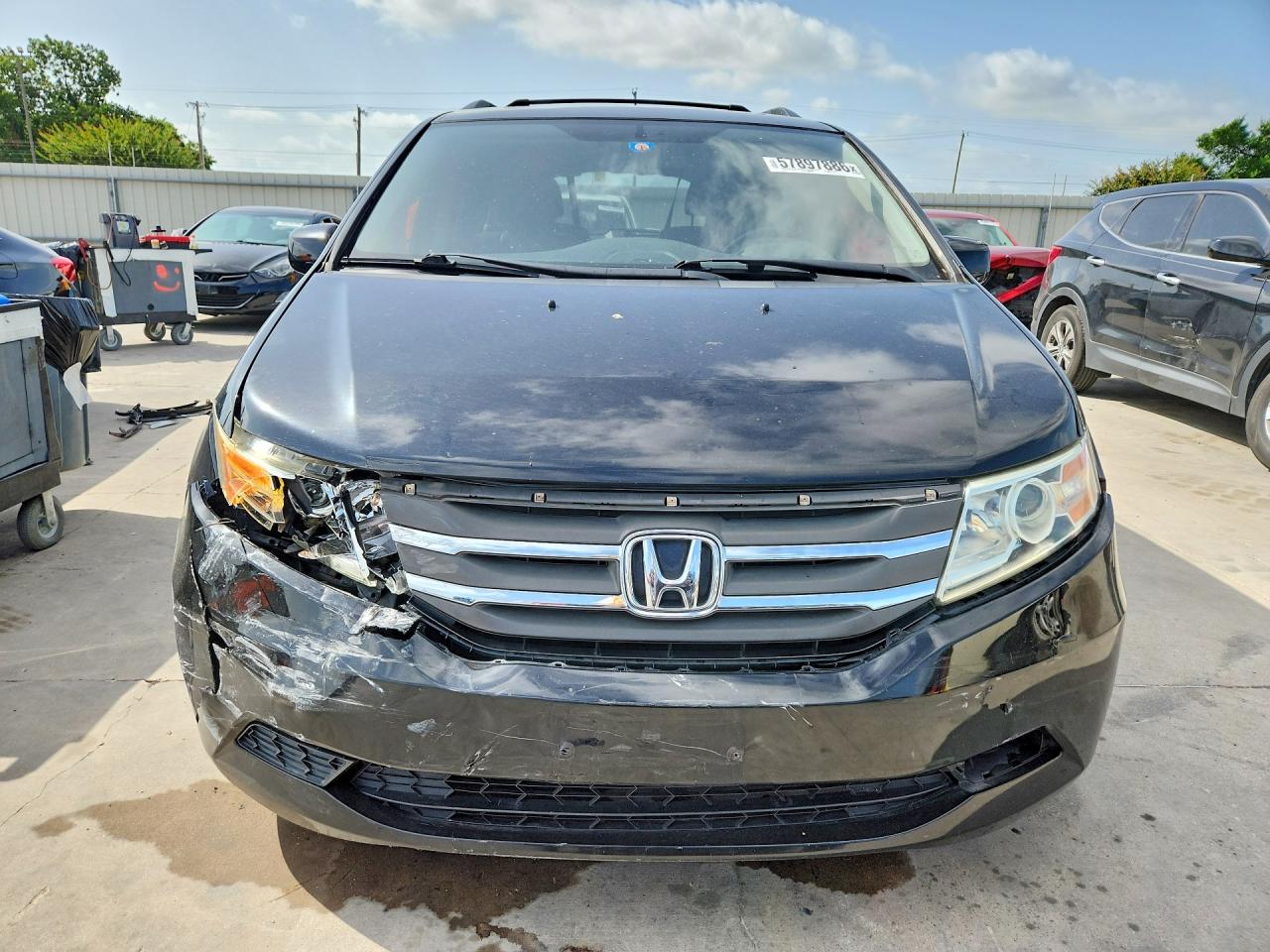 2011 Honda Odyssey Exl Black vin: 5FNRL5H66BB072314