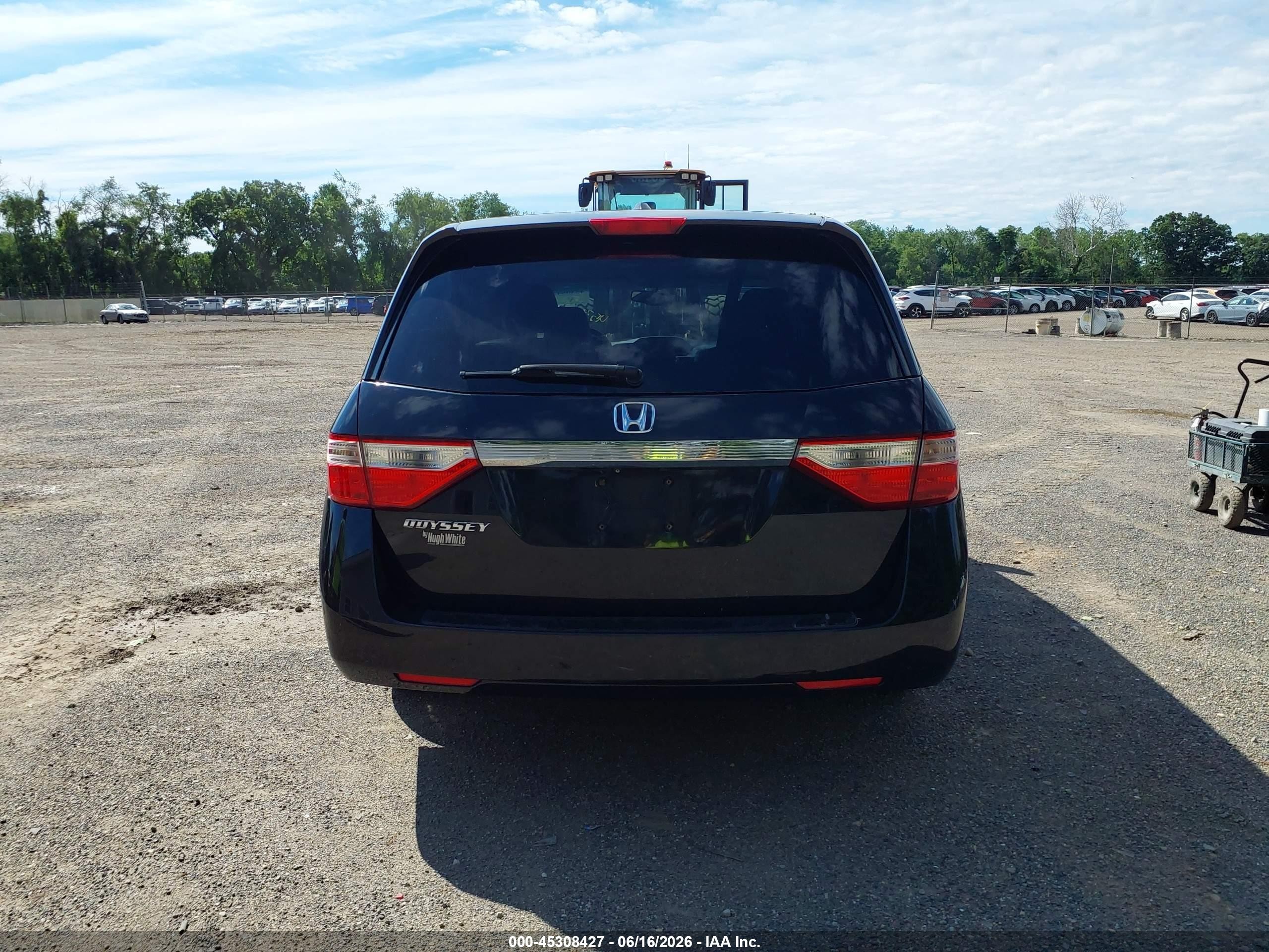 2011 Honda Odyssey Ex-l Black vin: 5FNRL5H66BB084124