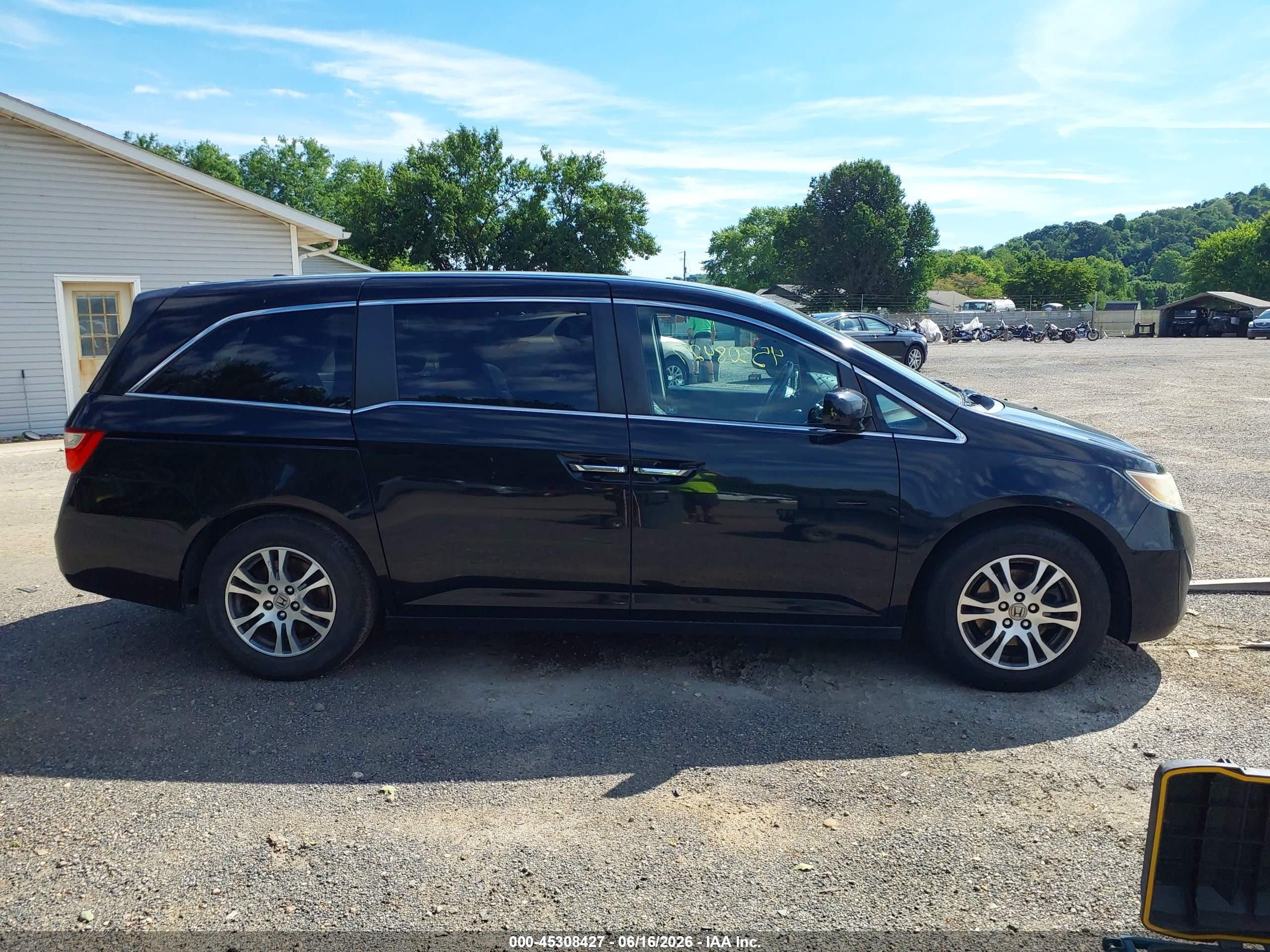 2011 Honda Odyssey Ex-l Black vin: 5FNRL5H66BB084124