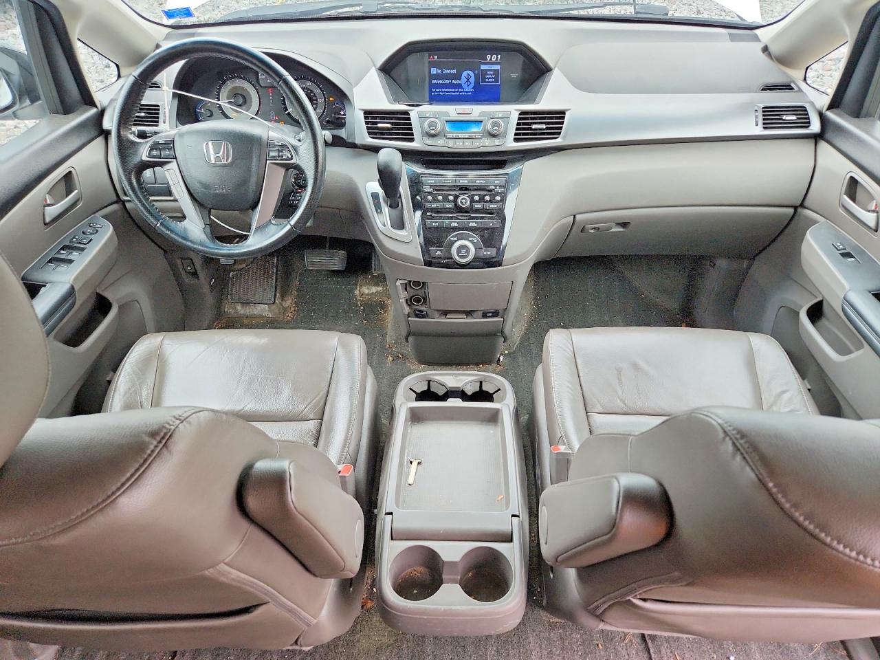 2011 Honda Odyssey Exl White vin: 5FNRL5H66BB091249