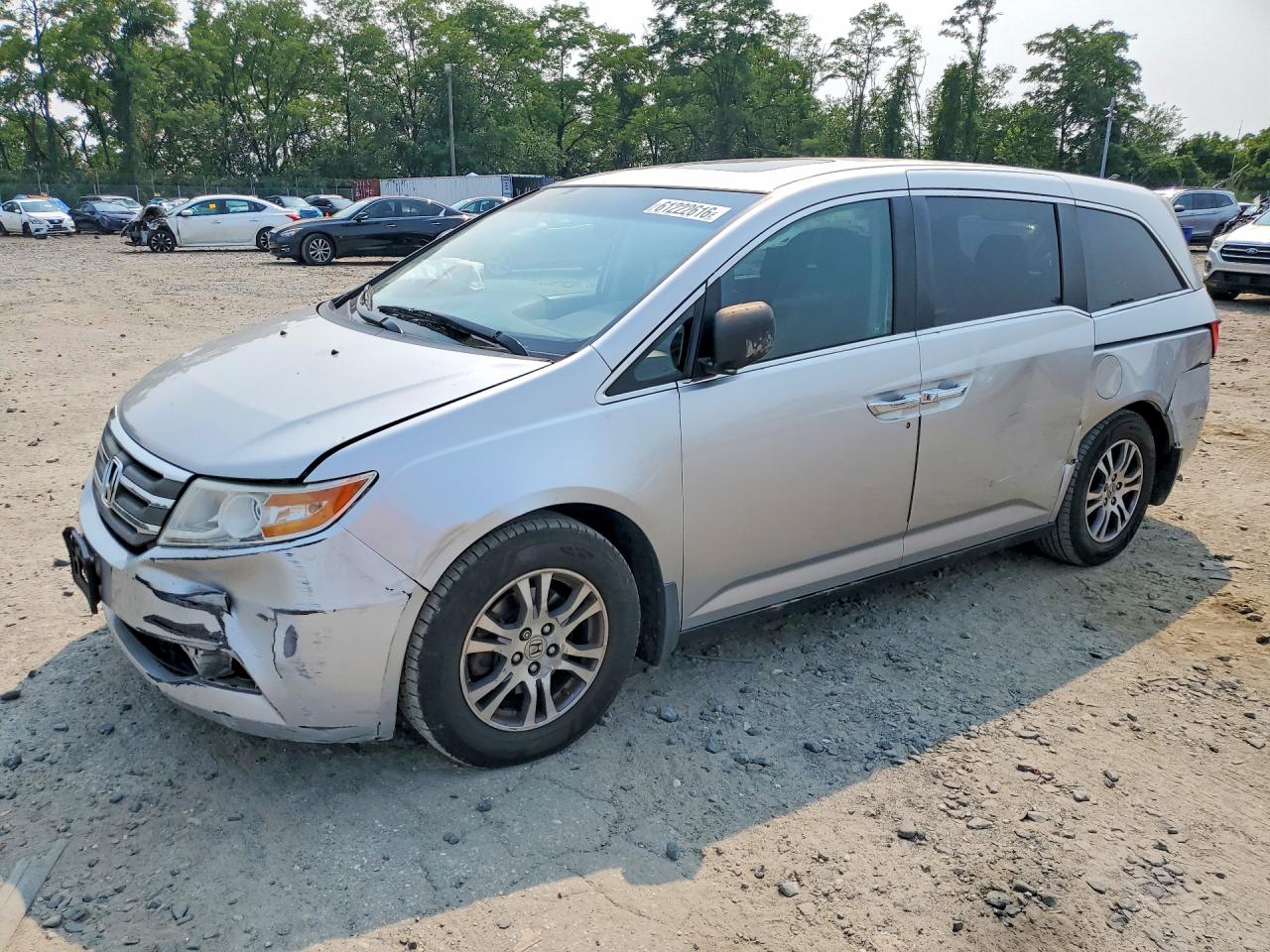 2011 Honda Odyssey Exl Gray vin: 5FNRL5H66BB096130