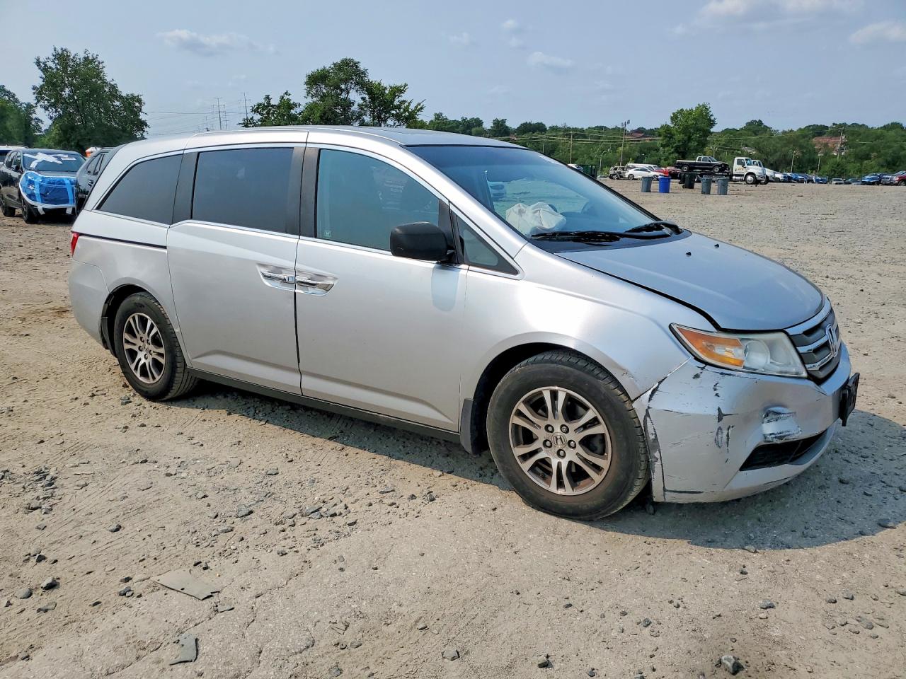 2011 Honda Odyssey Exl Gray vin: 5FNRL5H66BB096130