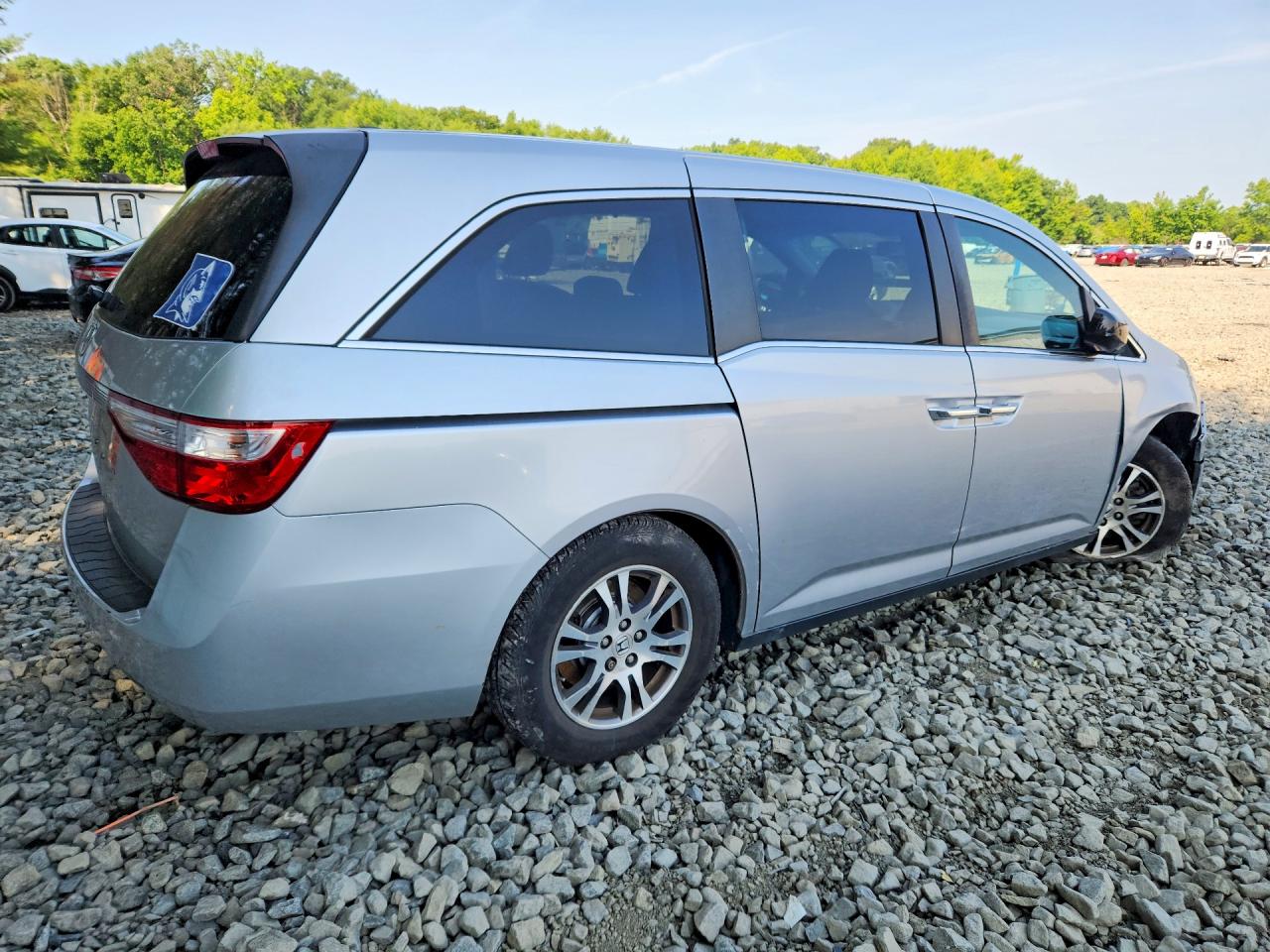 2011 Honda Odyssey Exl Silver vin: 5FNRL5H66BB096628