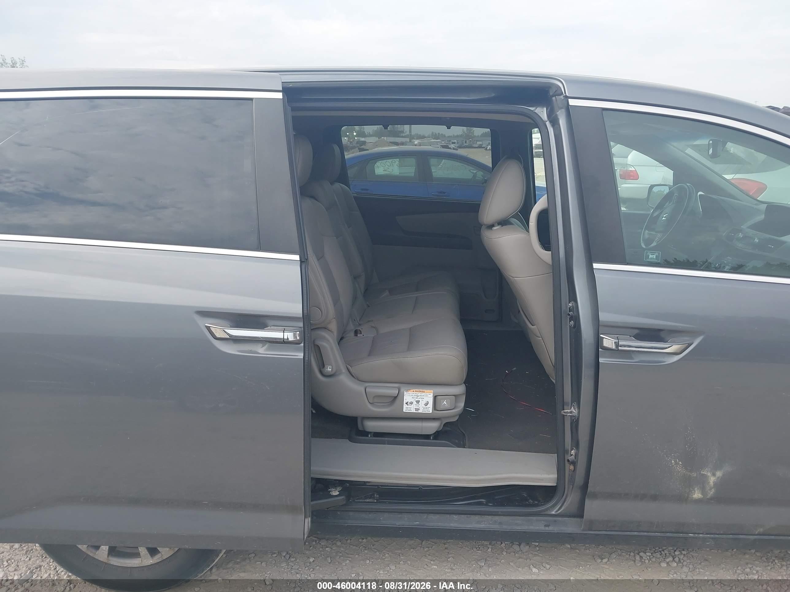 2011 Honda Odyssey Ex-l Gray vin: 5FNRL5H66BB098136