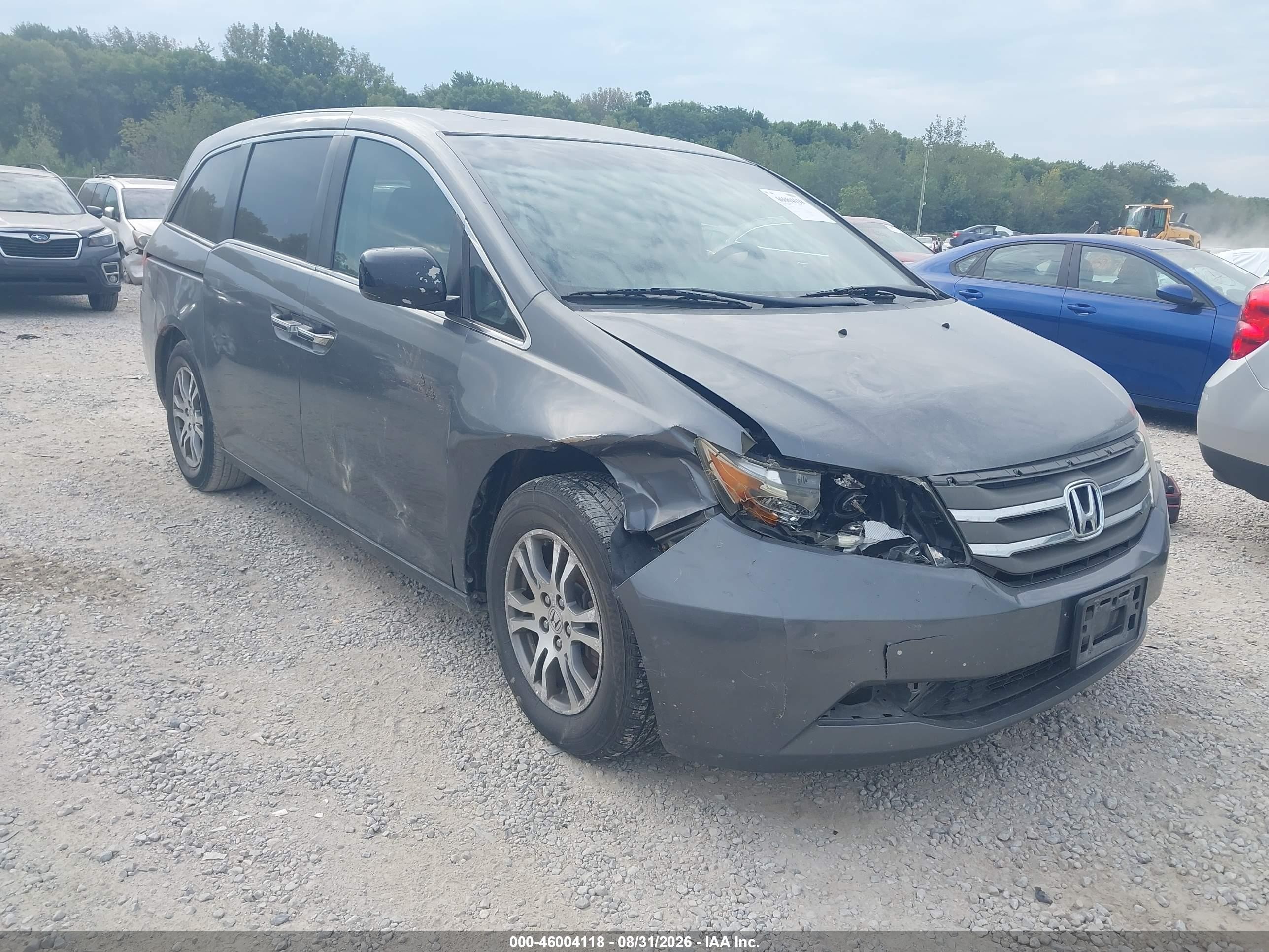 2011 Honda Odyssey Ex-l Серый vin: 5FNRL5H66BB098136
